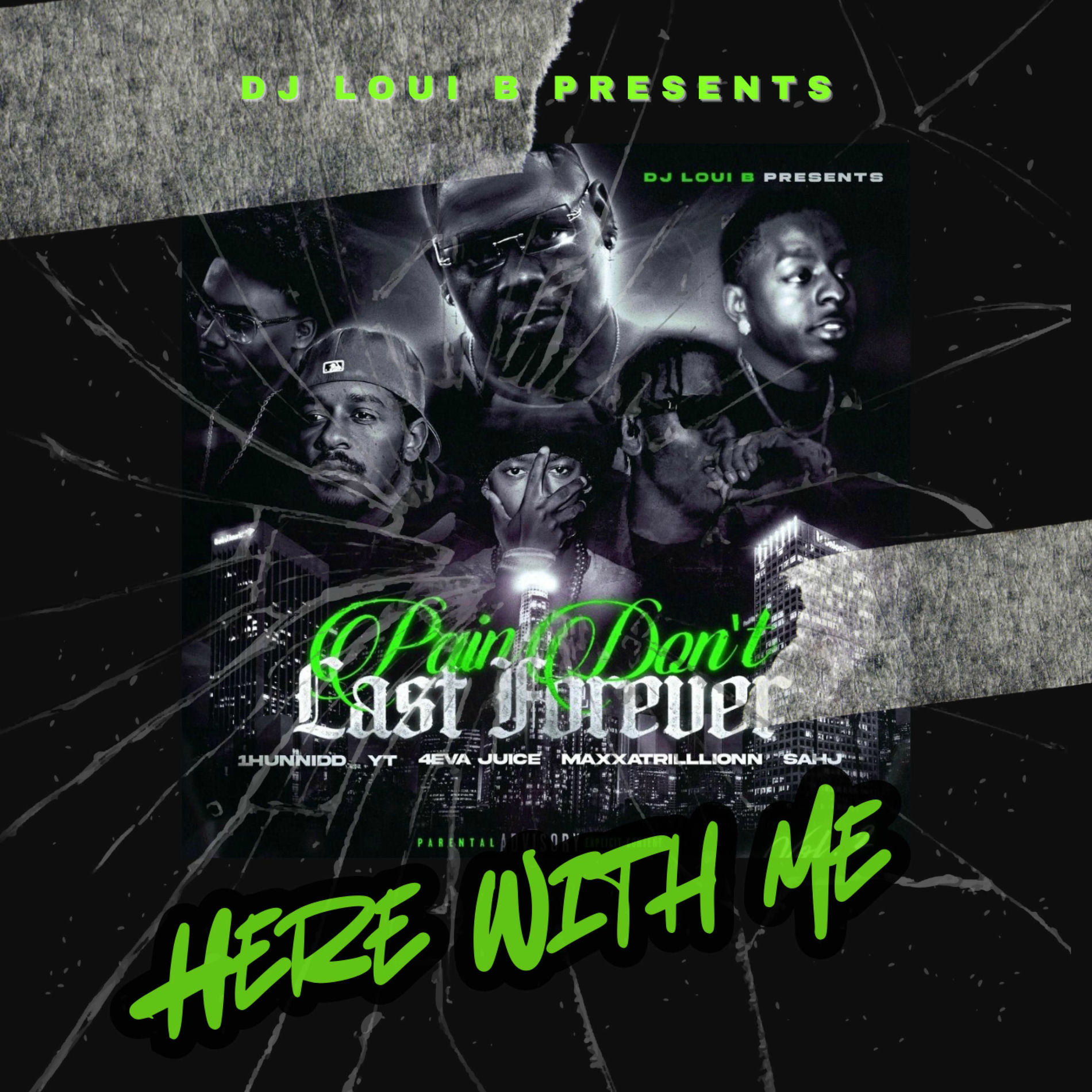 Album cover of Here With Me (feat. 1Hunnidd, YT & Sahj)