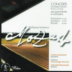 Cover of Wolfgang Amadeus Mozart: Klavierkonzerte KV413 & KV414, Fantasia in Re minore KV397, Variazioni KV264 & Rondò in Re minore KV485