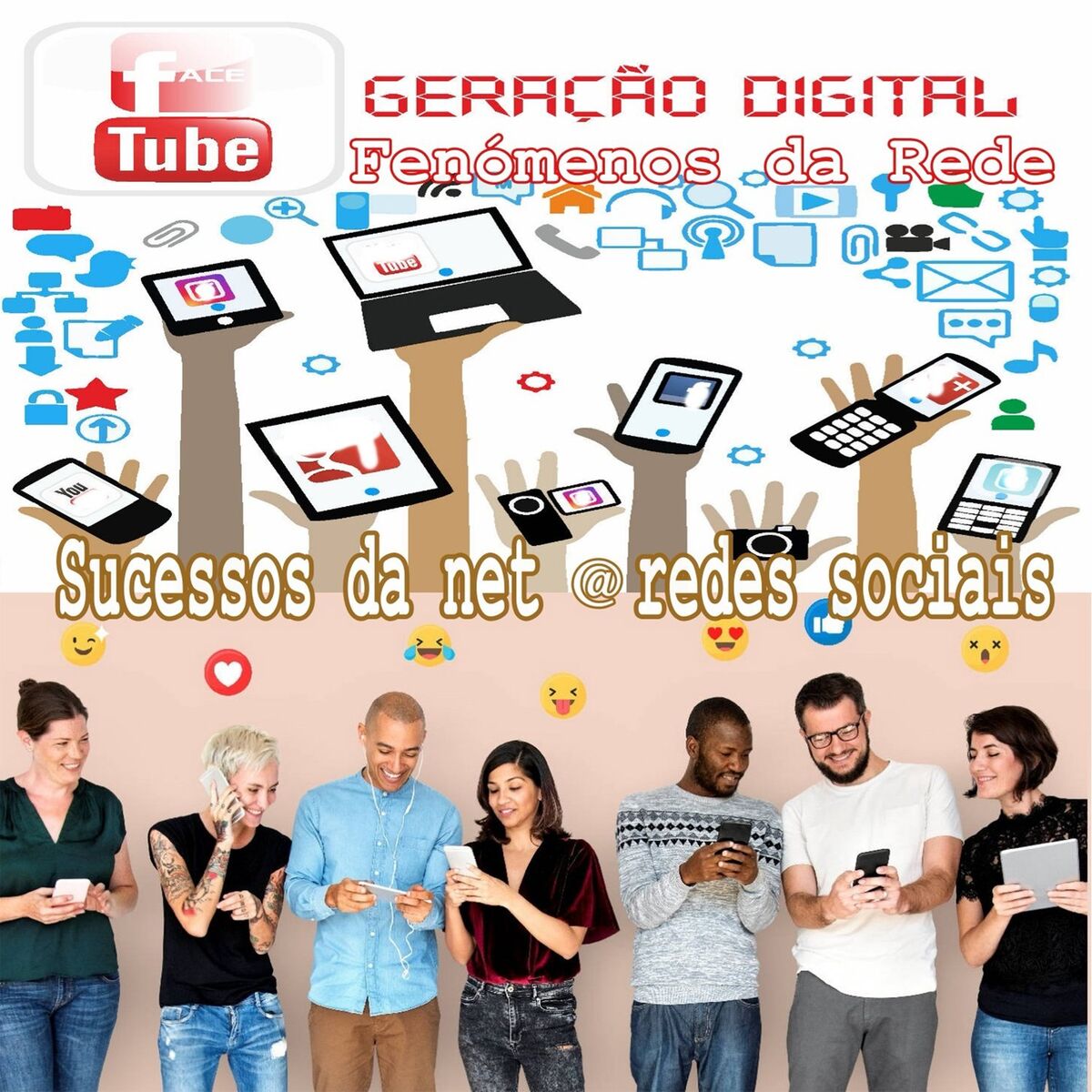 Album cover of Geração Digital - Fenómenos da Rede (Sucessos da Net @redes Sociais)