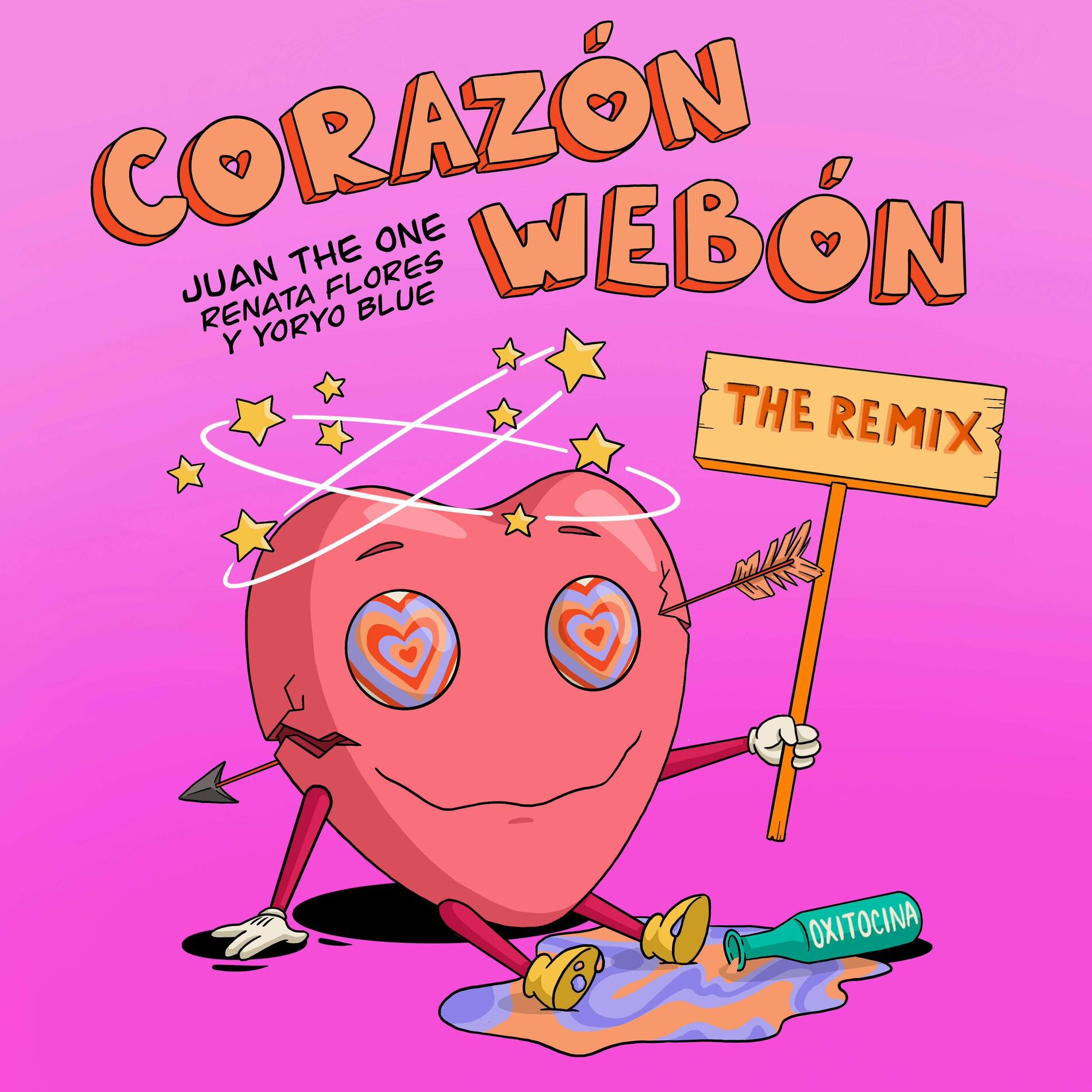 Album cover of Corazón Webón (feat. Renata Flores & Yoryo Blue) [The Remix]