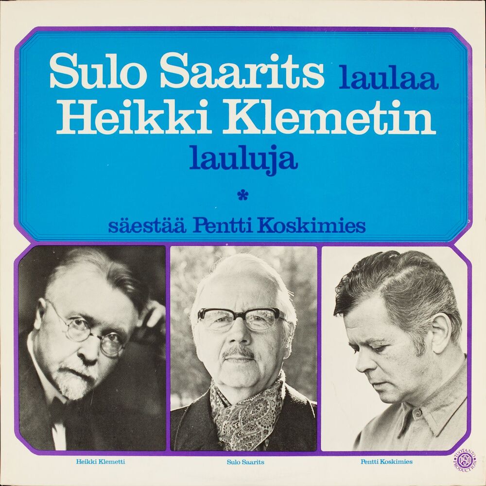 Picture of Sulo Saarits laulaa Heikki Klemetin lauluja