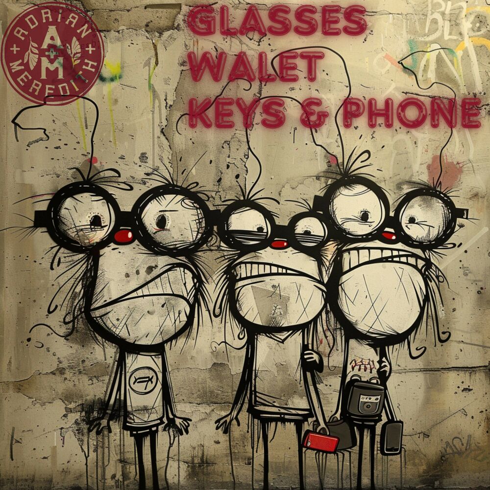 Picture of Glasses Wallet Keys and Phone