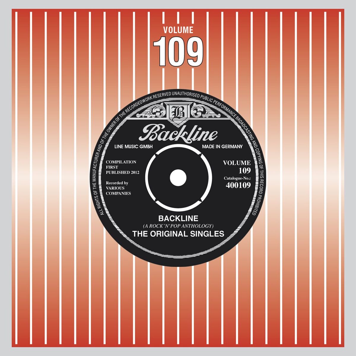Album cover of Backline, Vol. 109