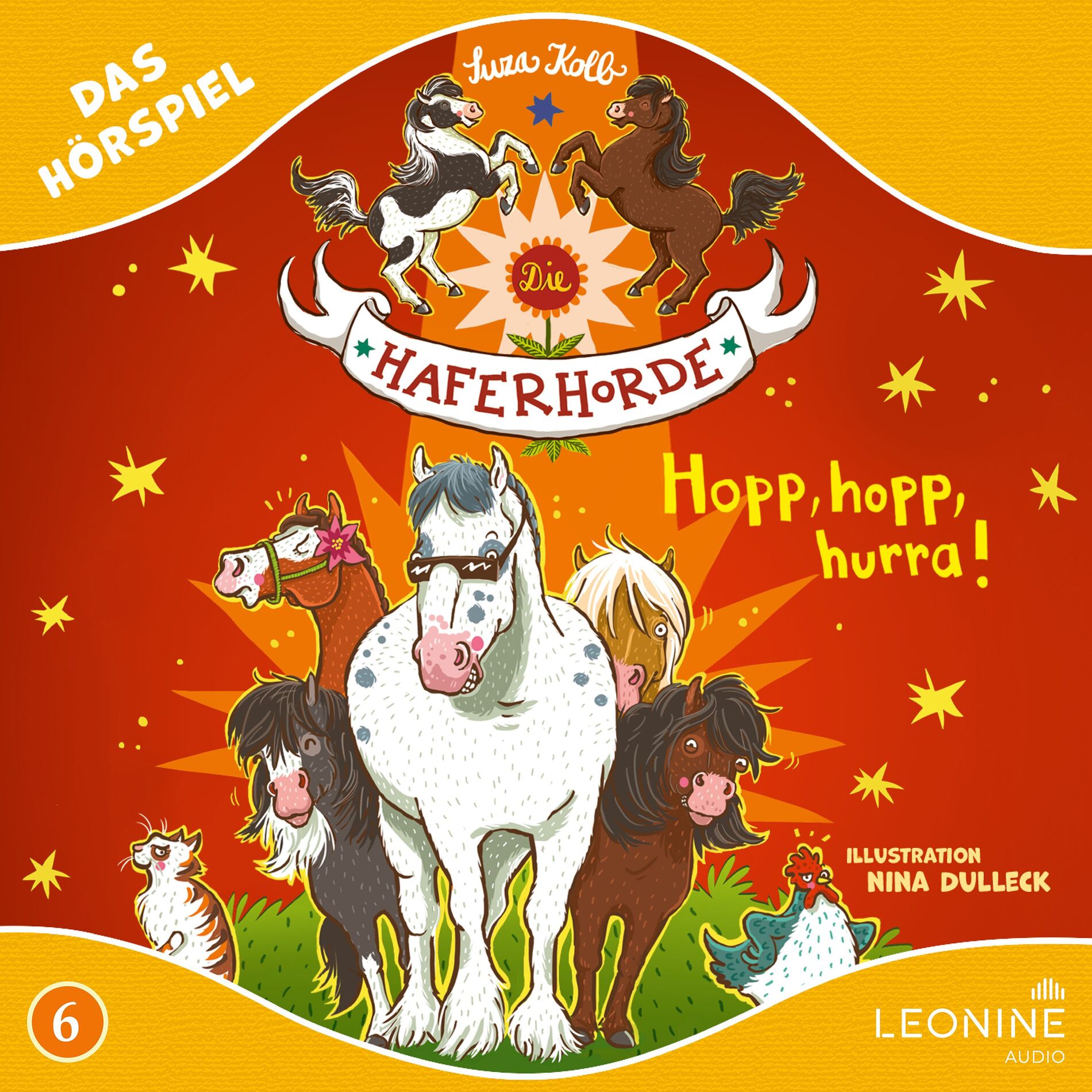 Album cover of Die Haferhorde - Hopp, hopp, hurra! (Hörspiel zu Band 6)
