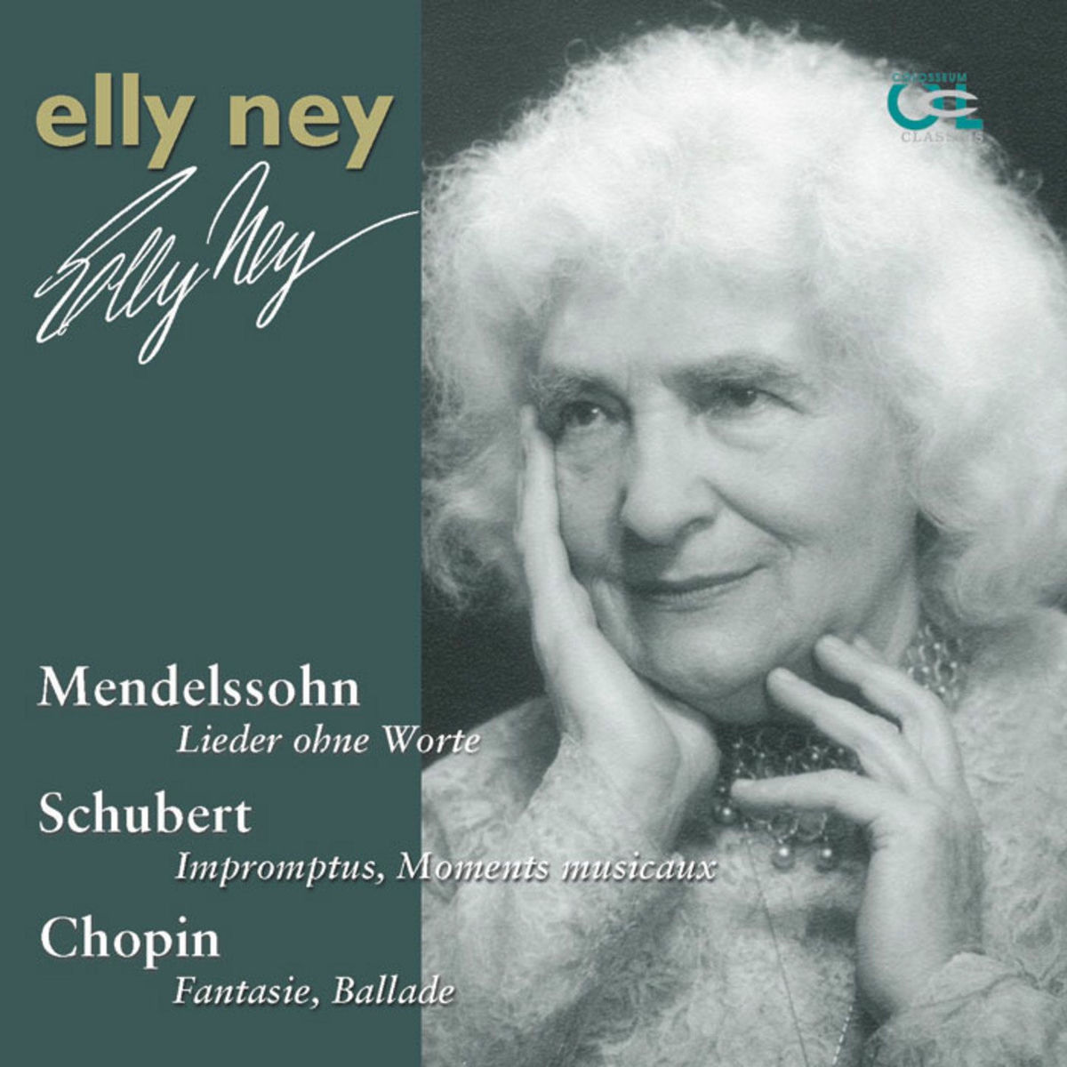 Album cover of Elly Ney plays Mendelssohn, Schubert and Chopin