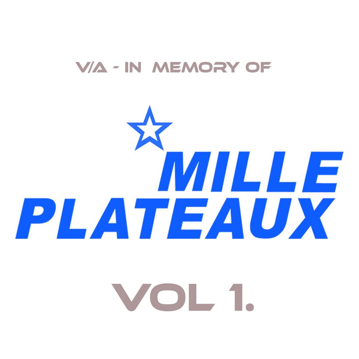 Album cover of In Memory of Mille Plateaux, Vol. 1
