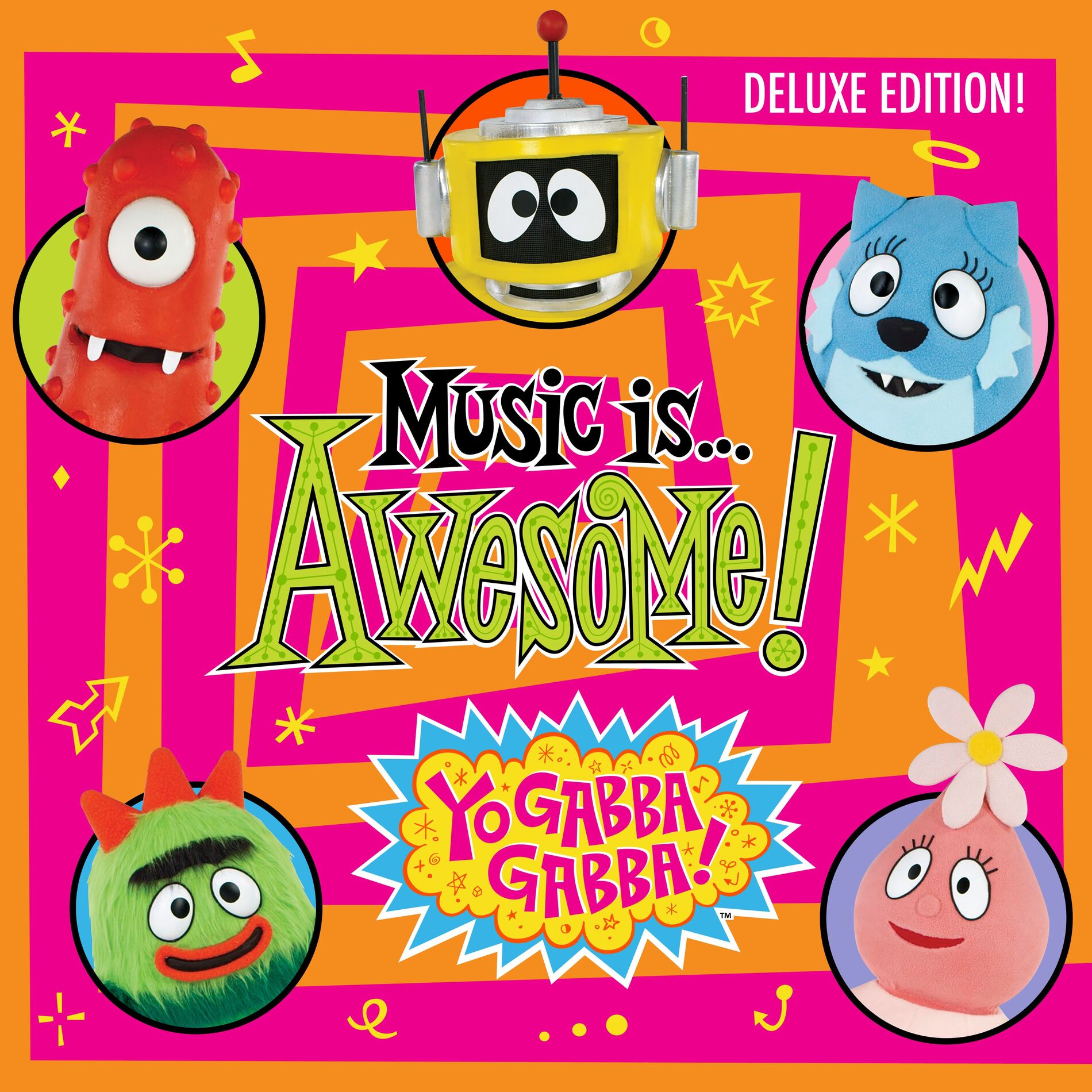 Album cover of Yo Gabba Gabba! Music Is Awesome! (Deluxe Edition)