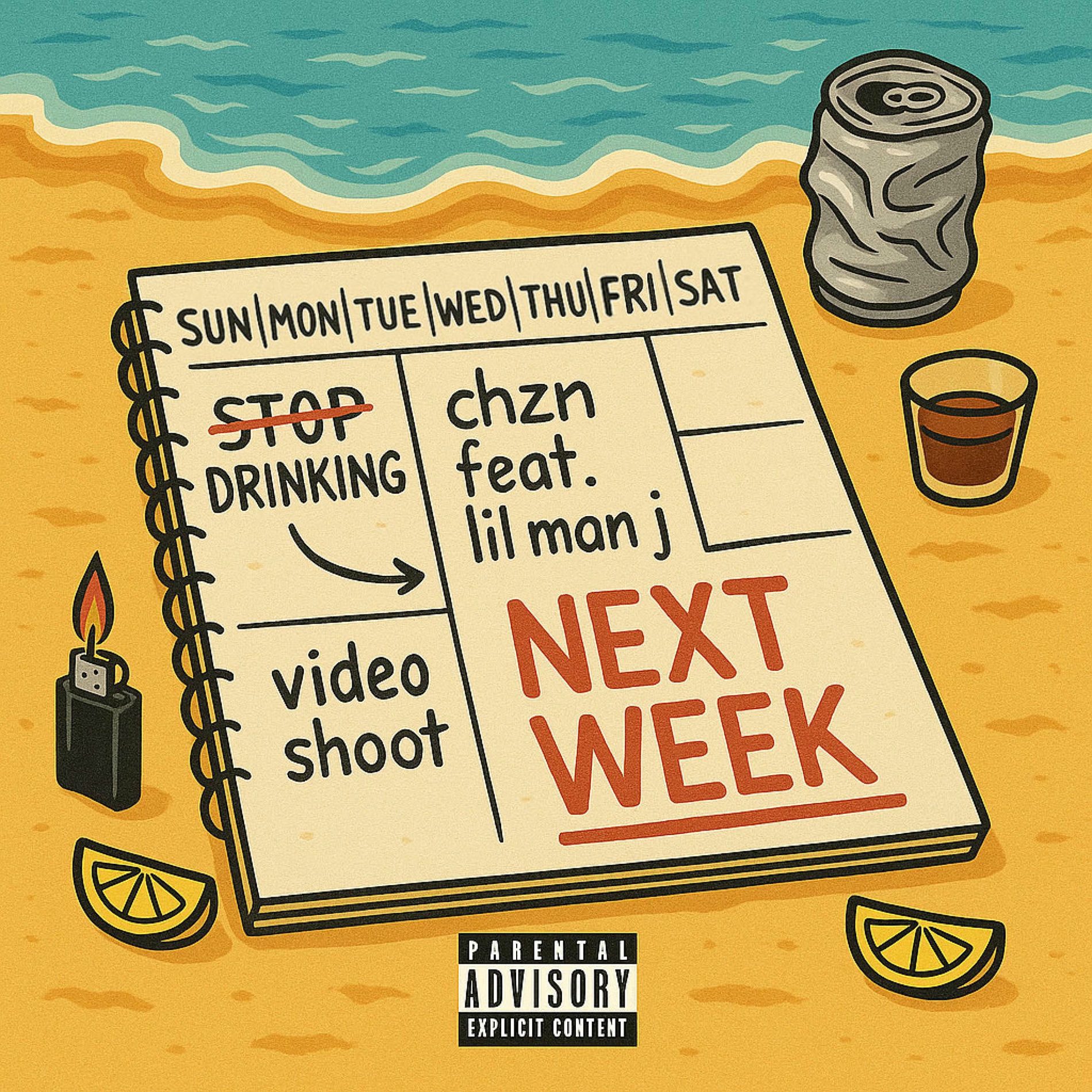 Album cover of next week (feat. Lil Man J)