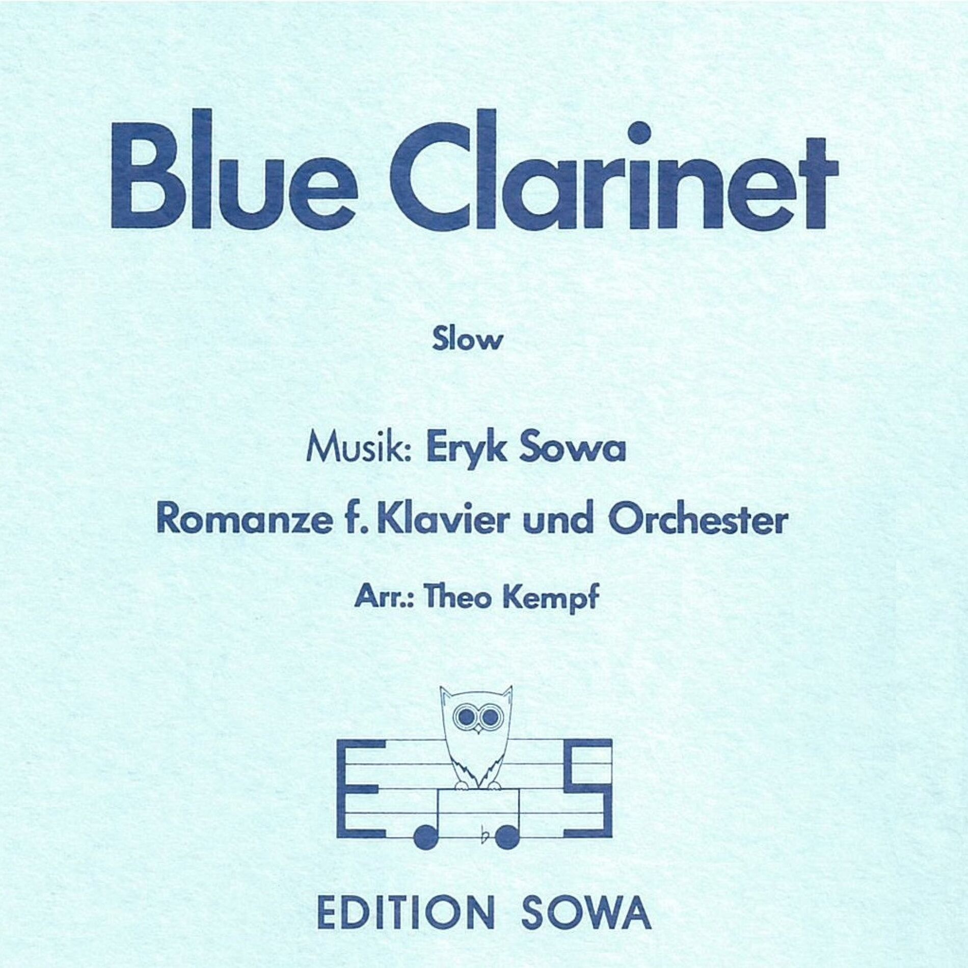 Album cover of Blue Clarinet (feat. Hugo Strasser)