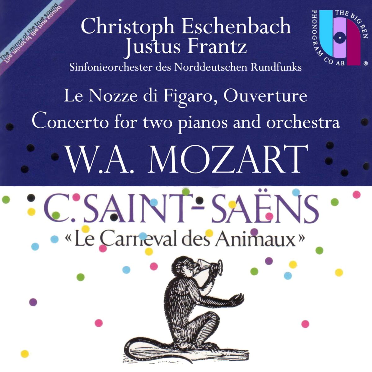 Album cover of Wolfgang Amadeus Mozart & Camille Saint-Saëns