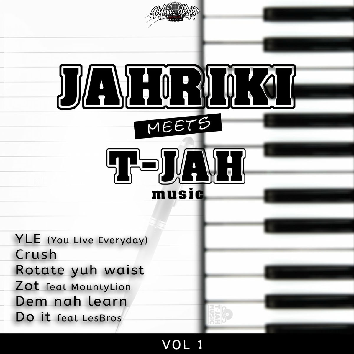 Album cover of Jahriki X T-JAH Music Vol.1