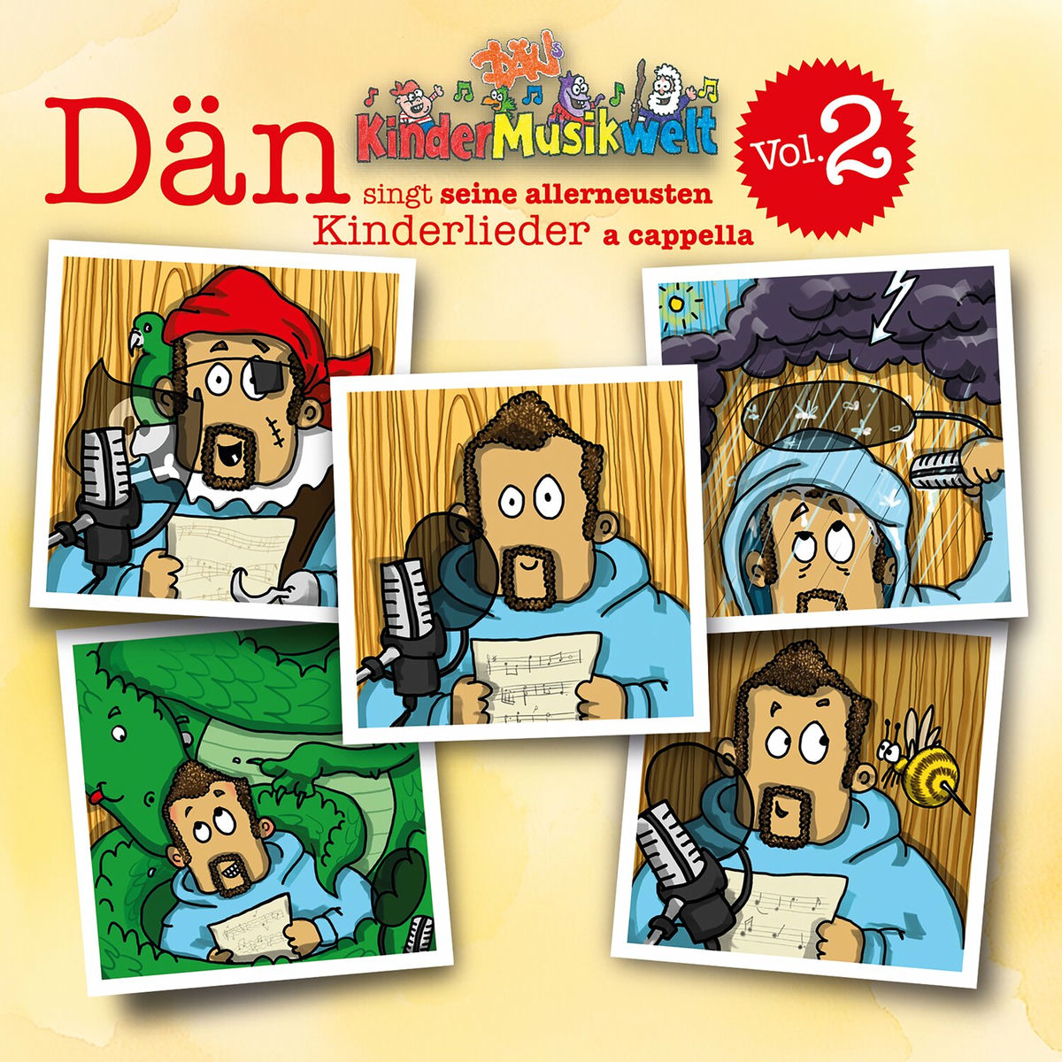 Album cover of DÄNs Kindermusikwelt, Vol. 2 Dän singt seine allerneusten Kinderlieder a cappella