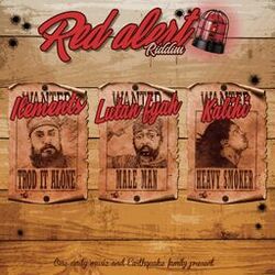 Cover of Red Alert Riddim (Trod It Alone,Male Man,Heavy Smoker)