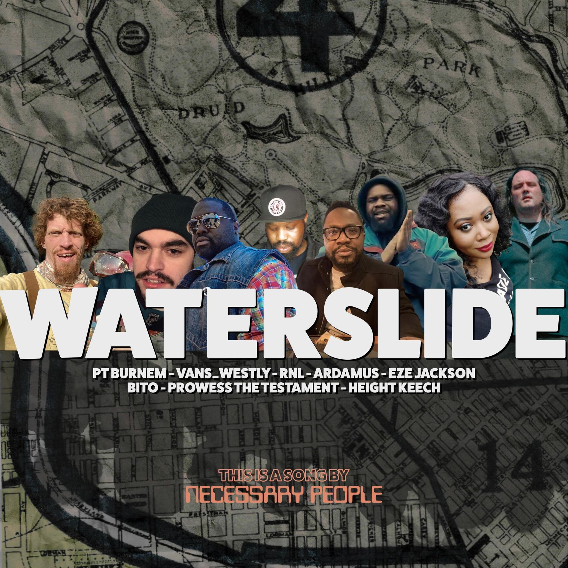 Album cover of Waterslide (feat. PT Burnem, Vans_Westly, RNL, Ardamus, Eze Jackson, Bito Sureiya & Prowess The Testament)