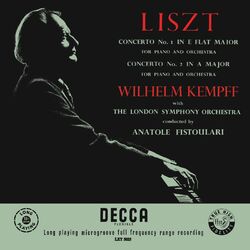 Cover of Liszt: Piano Concerto No. 1; Piano Concerto No. 2 (Wilhelm Kempff: Complete Decca Recordings, Vol. 9)