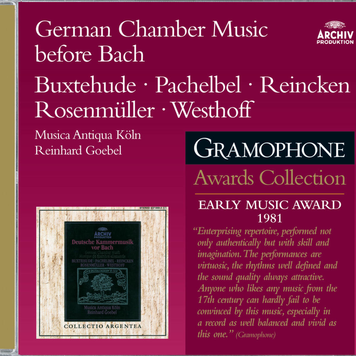 Album cover of German Chamber Music Before Bach