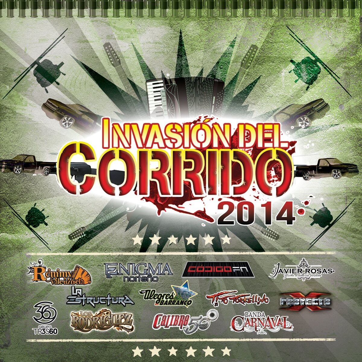 Album cover of Invasión Del Corrido 2014