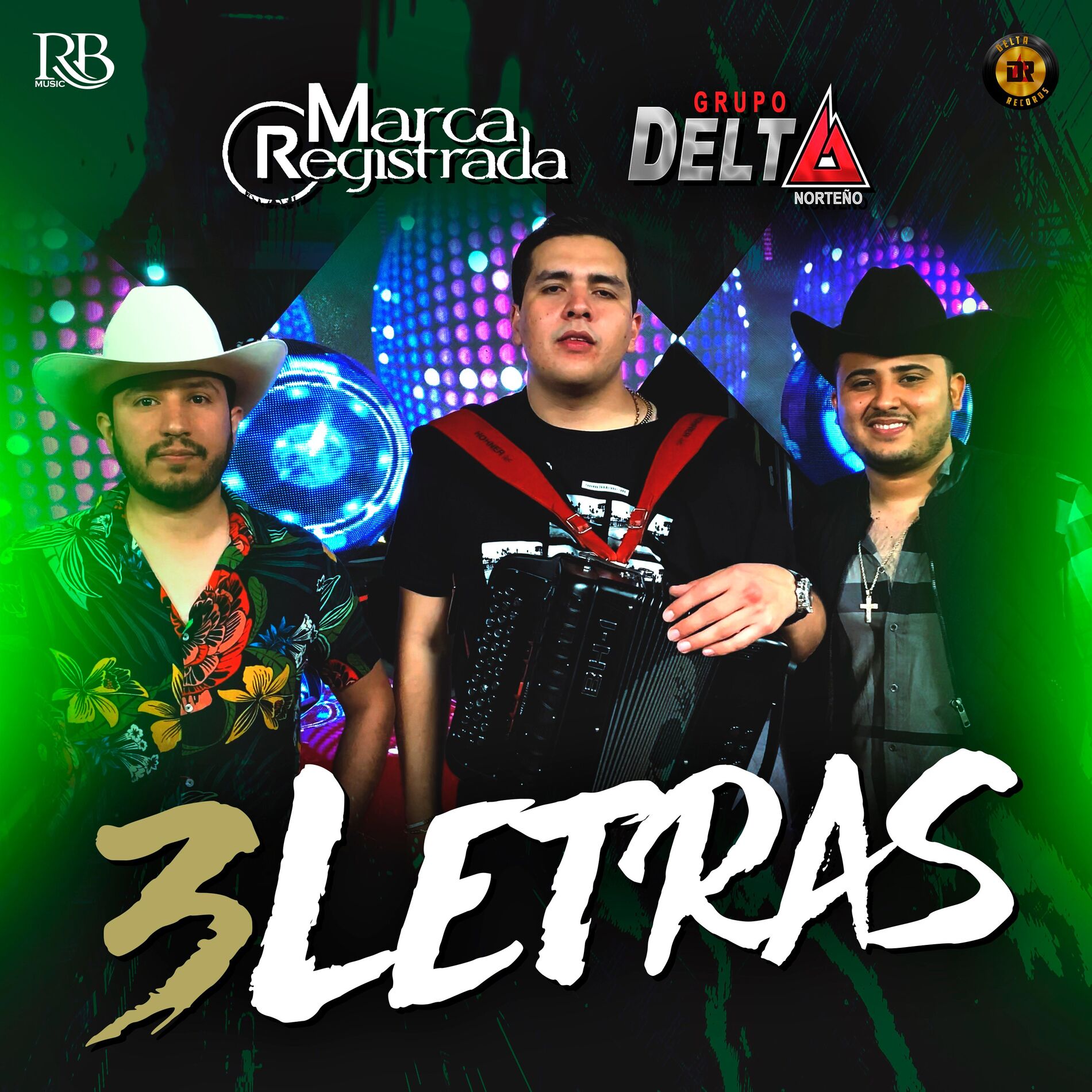 Album cover of 3 Letras (En Vivo) [feat. Grupo Delta Norteño]