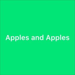 Cover of Apples And Apples