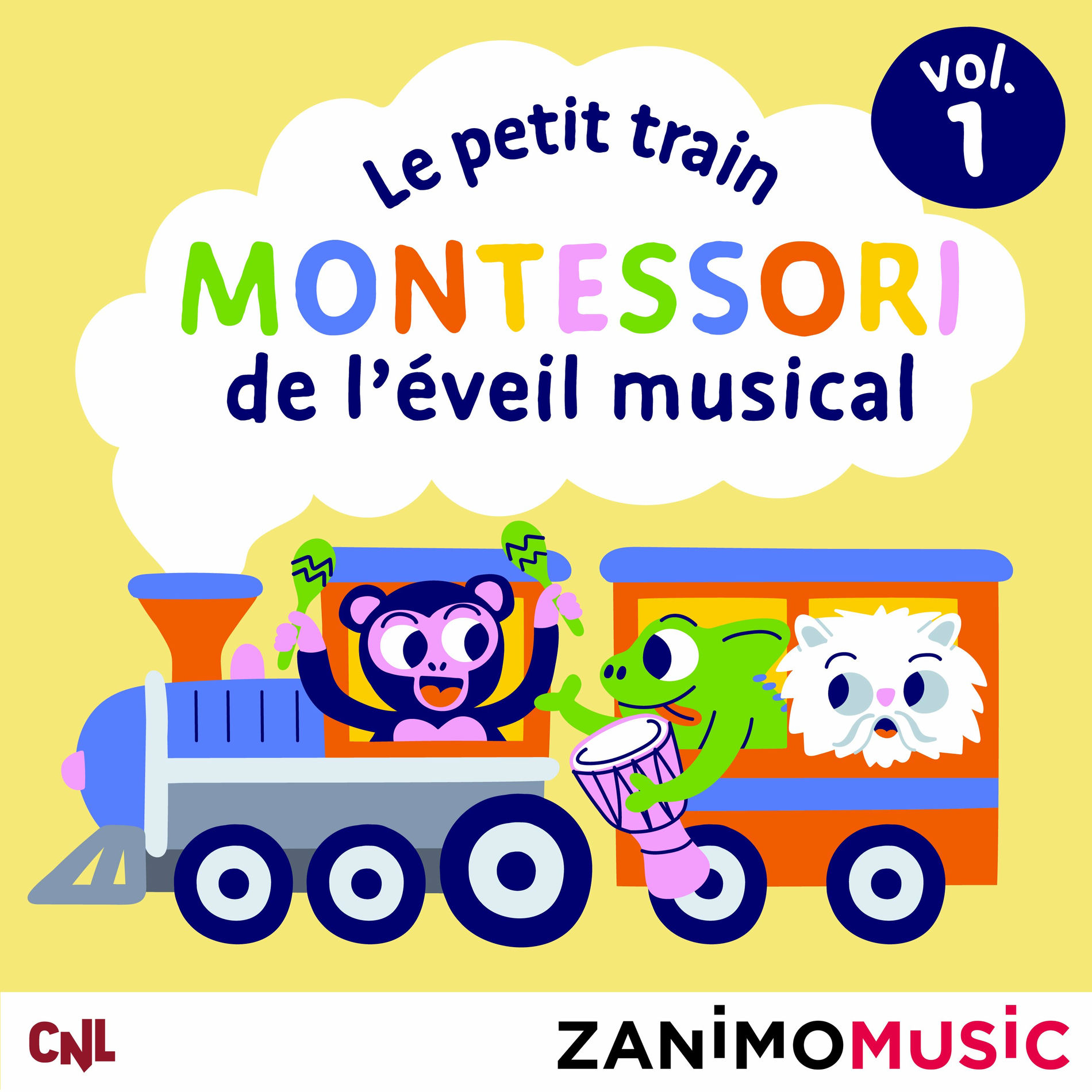 Album cover of Le petit train Montessori de l'éveil musical - 1 (Les histoires des Zanimomusic)