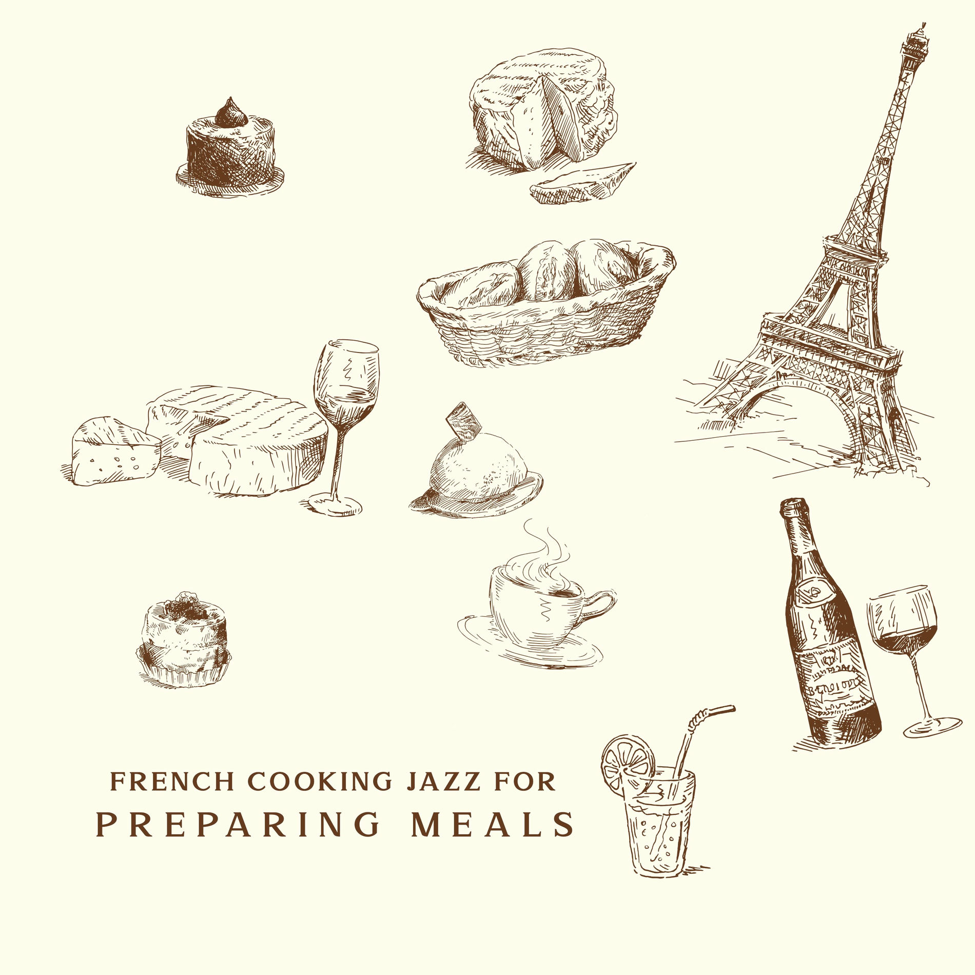 Album cover of French Cooking Jazz for Preparing Meals
