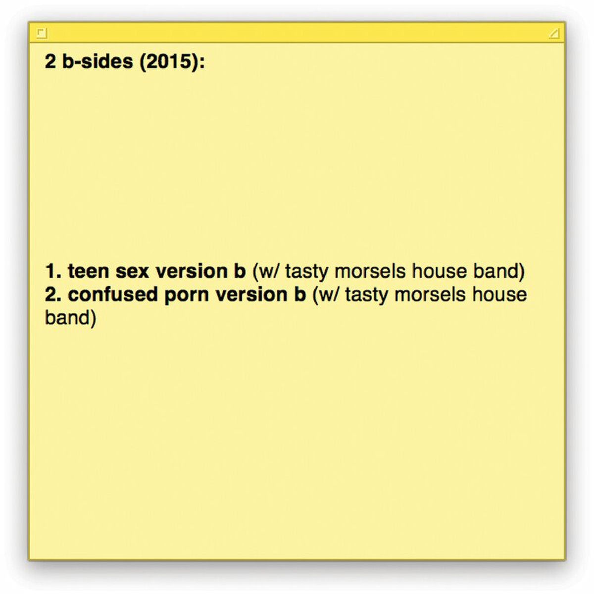 Album cover of 2 b-sides (2015)