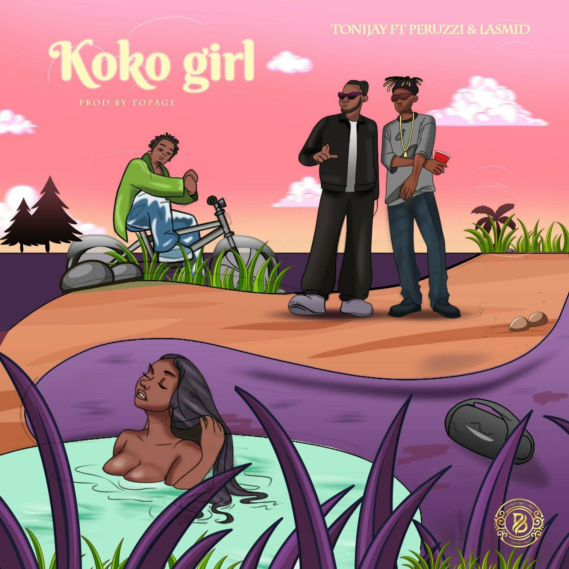 Album cover of koko girl (feat. peruzzi & lasmid)
