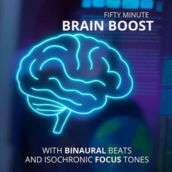 Cover of Fifty Minute Brain Boost with Binaural Beats and Isochronic Focus Tones by undefined