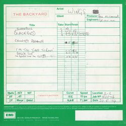 Cover of One Hand Clapping – The Backyard (One Hand Clapping Sessions)