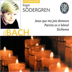 Cover of Bach: Jésus que ma joie demeure, Partita No. 1 & Sicilienne