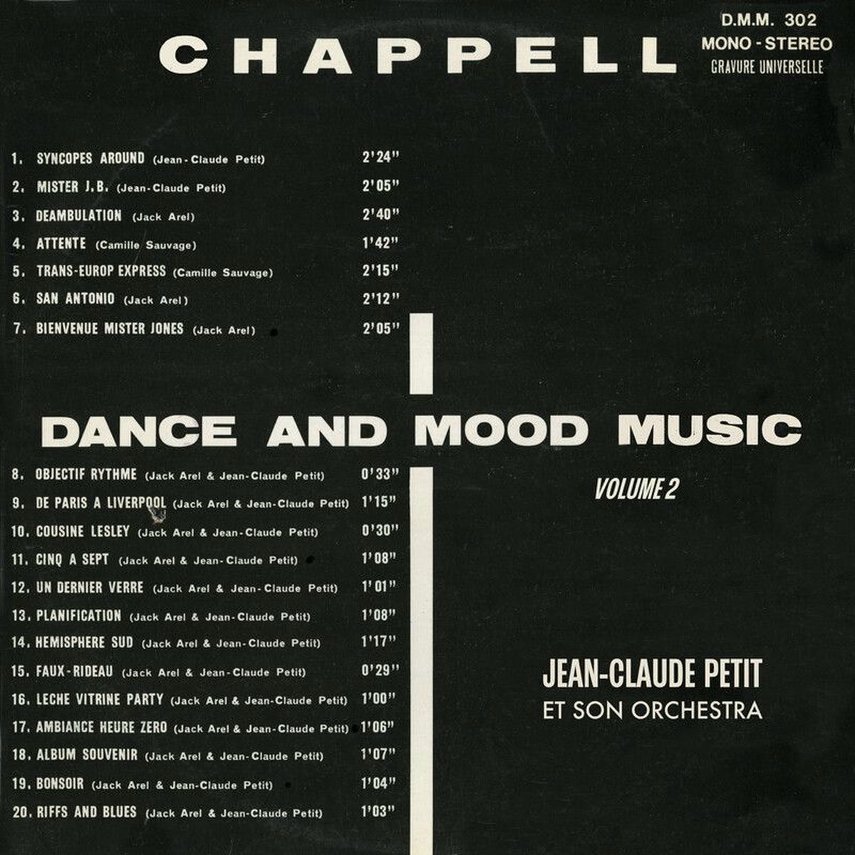 Album cover of DMM 302: Dance And Mood Music, Vol. 2