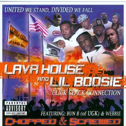 Cover of United We Stand, Divided We Fall (Compiled by Lava House & Lil Boosie) (Chopped and Screwed)