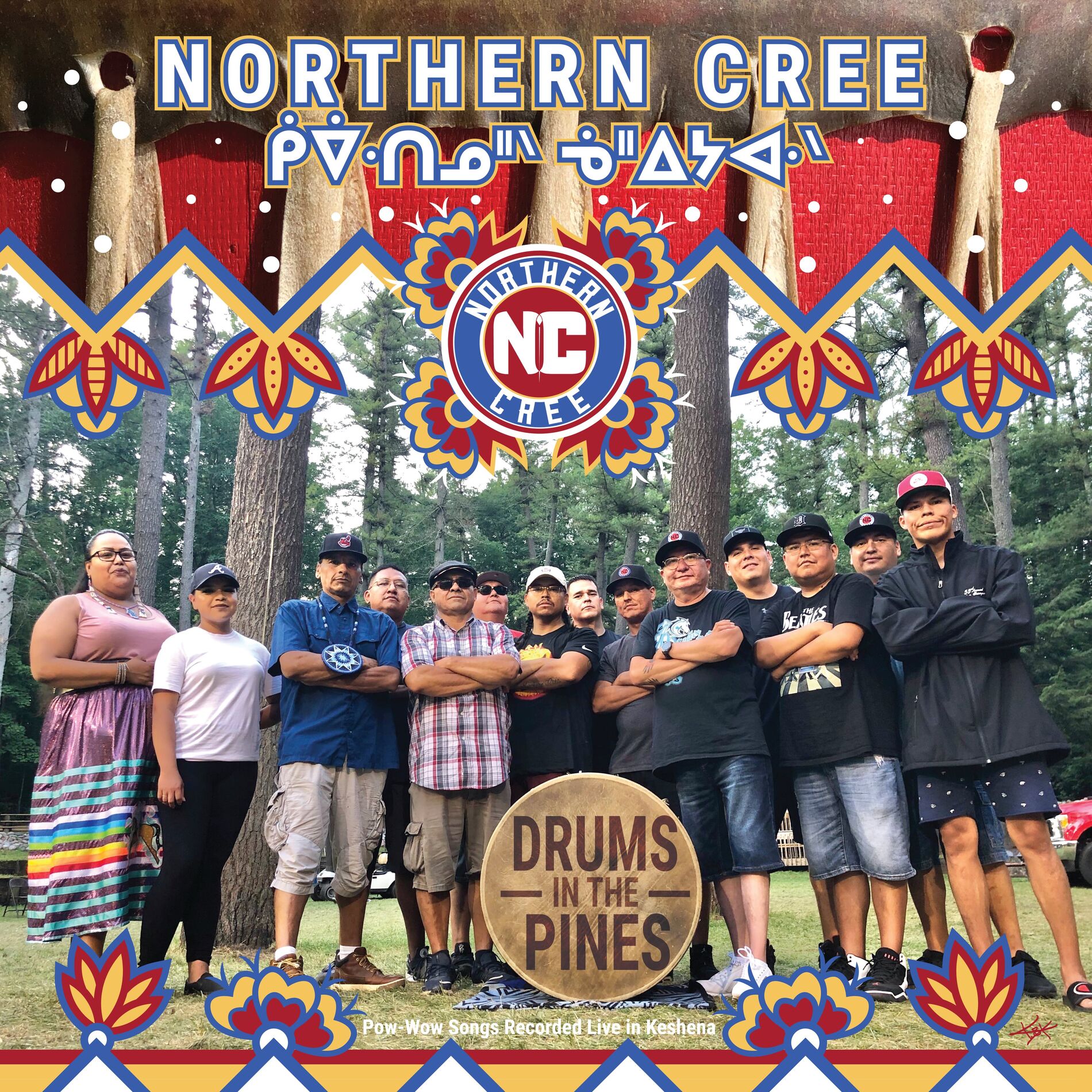 Album cover of Drums in the Pines (Pow-Wow Songs Recorded Live in Keshena)