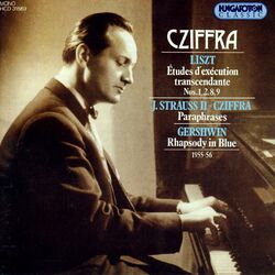Cover of Liszt: Transcendental Etudes Nos. 1, 2, 8 and 9 (Cziffra) (1955-56)