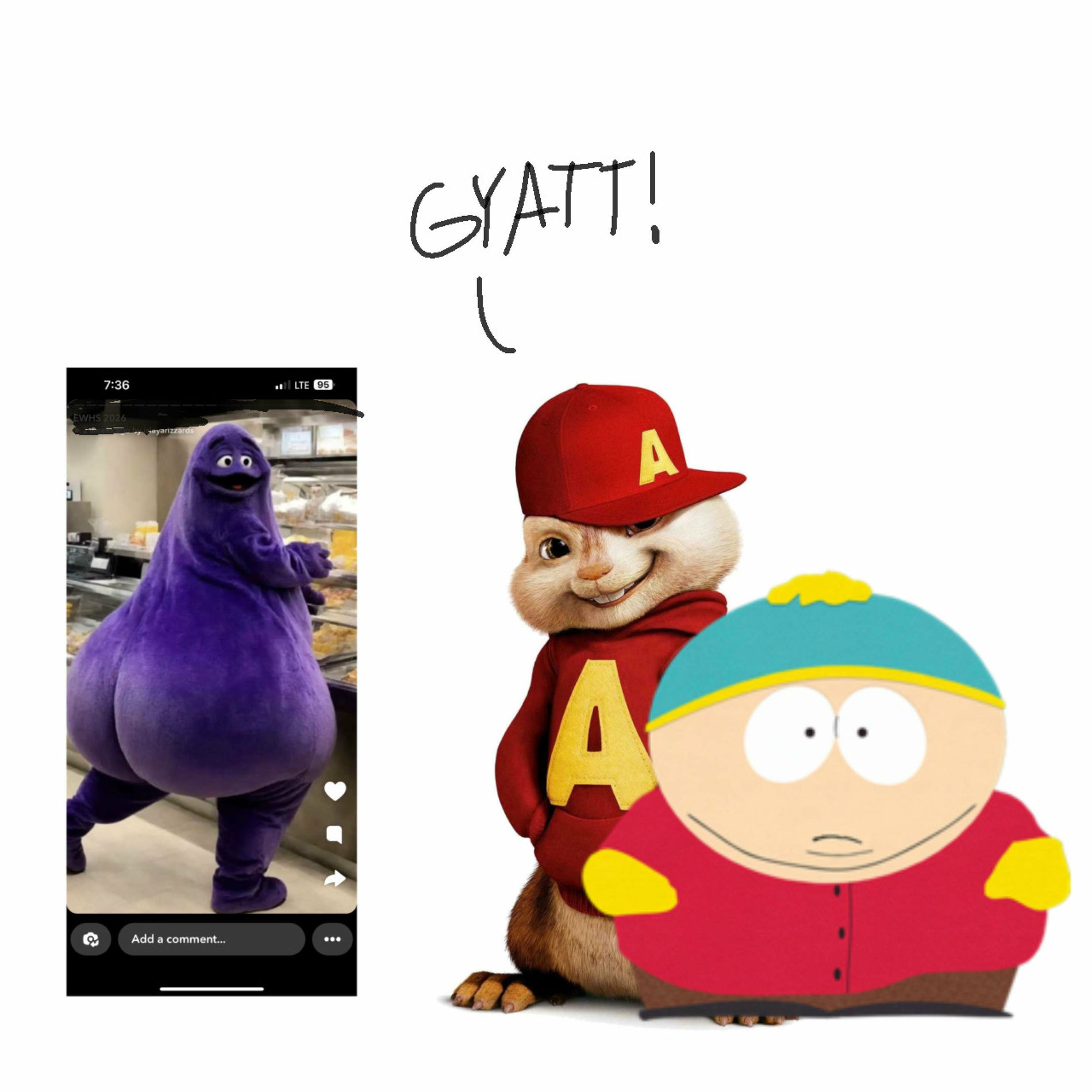 Album cover of alvin chipmunk my opps very gangster (feat. alvin chipmunk & eric cartman)