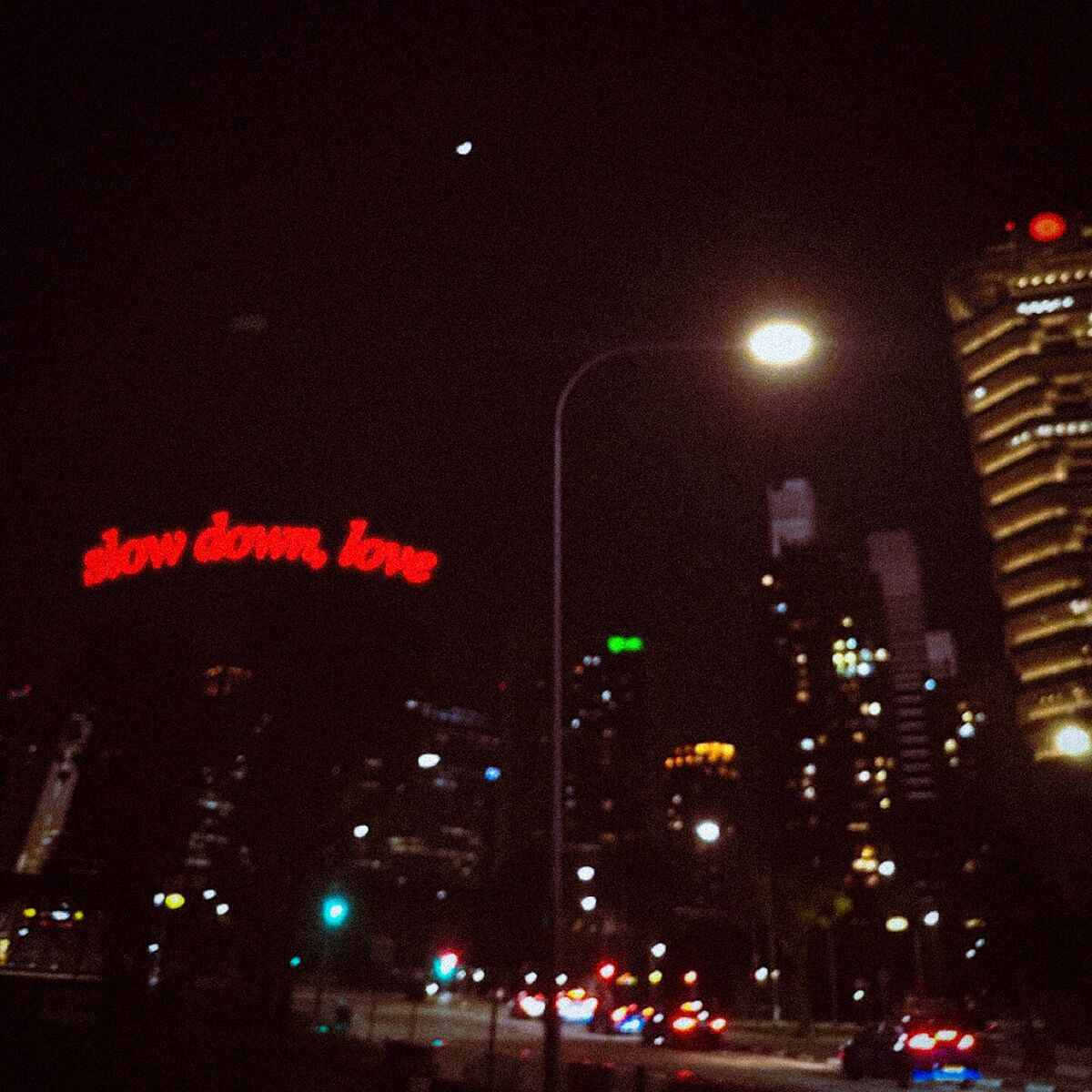 Album cover of slow down, love