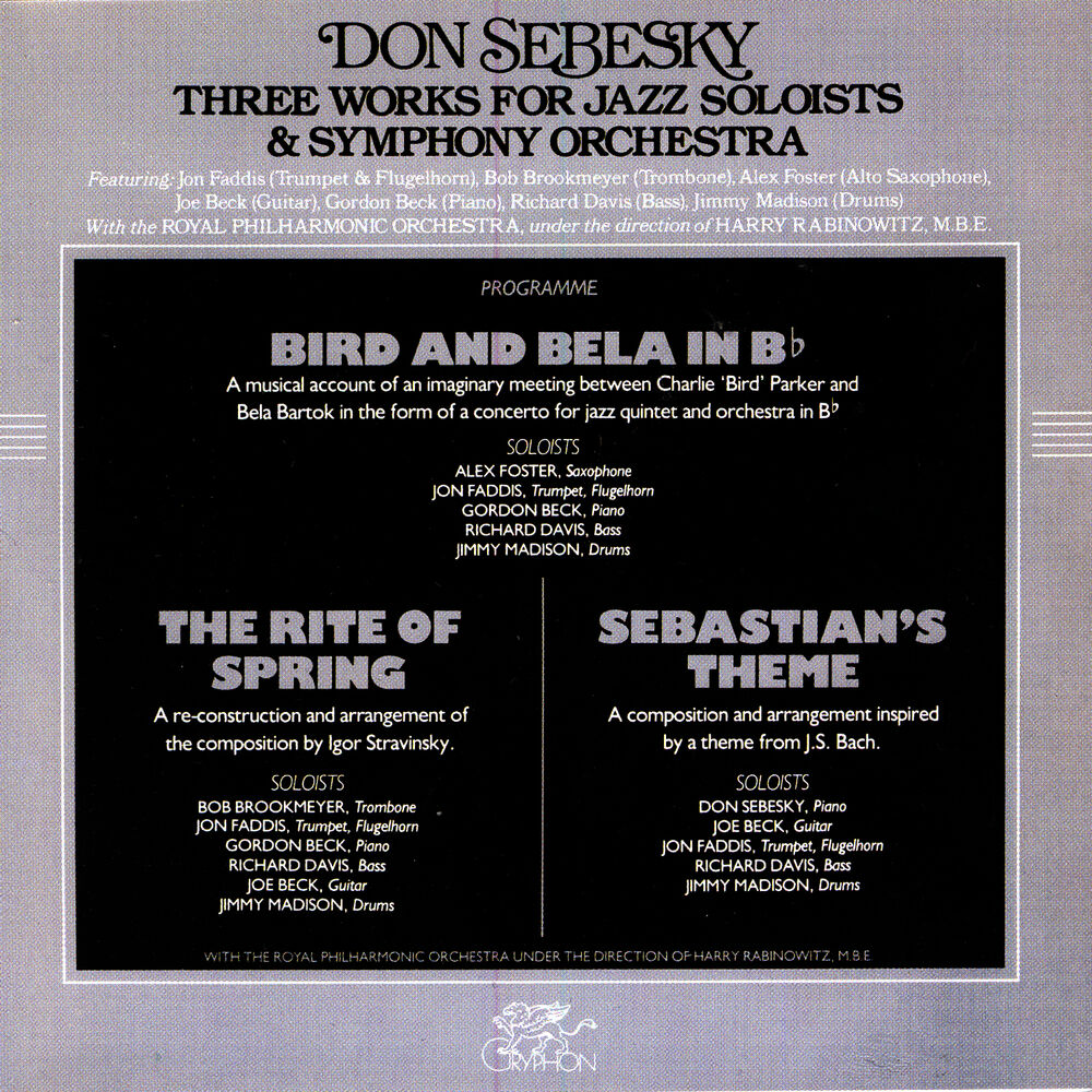 Picture of Three Works For Jazz Soloists & Symphony Orchestra