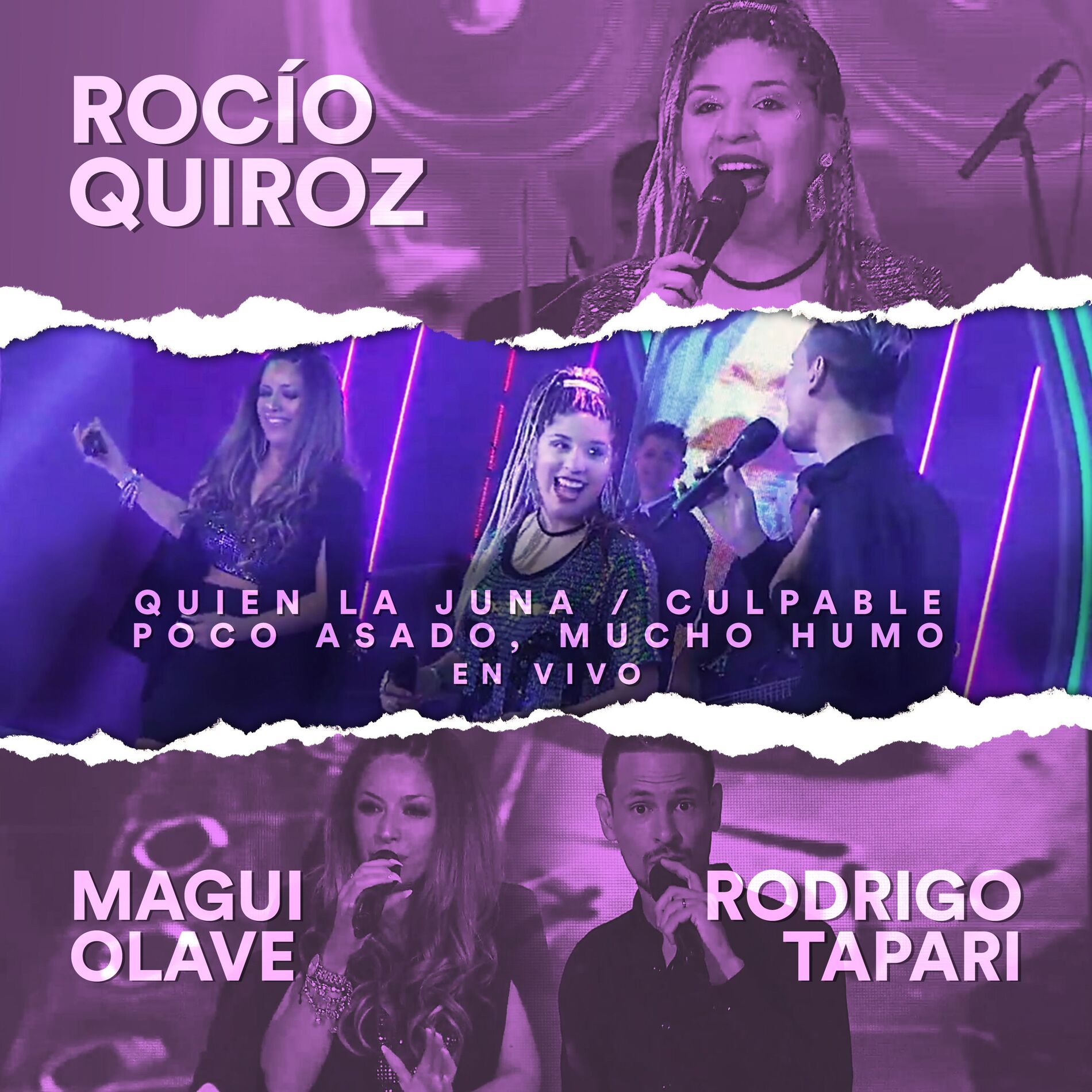 Album cover of Quien la Juna / Culpable / Poco Asado, Mucho Humo (En Vivo)