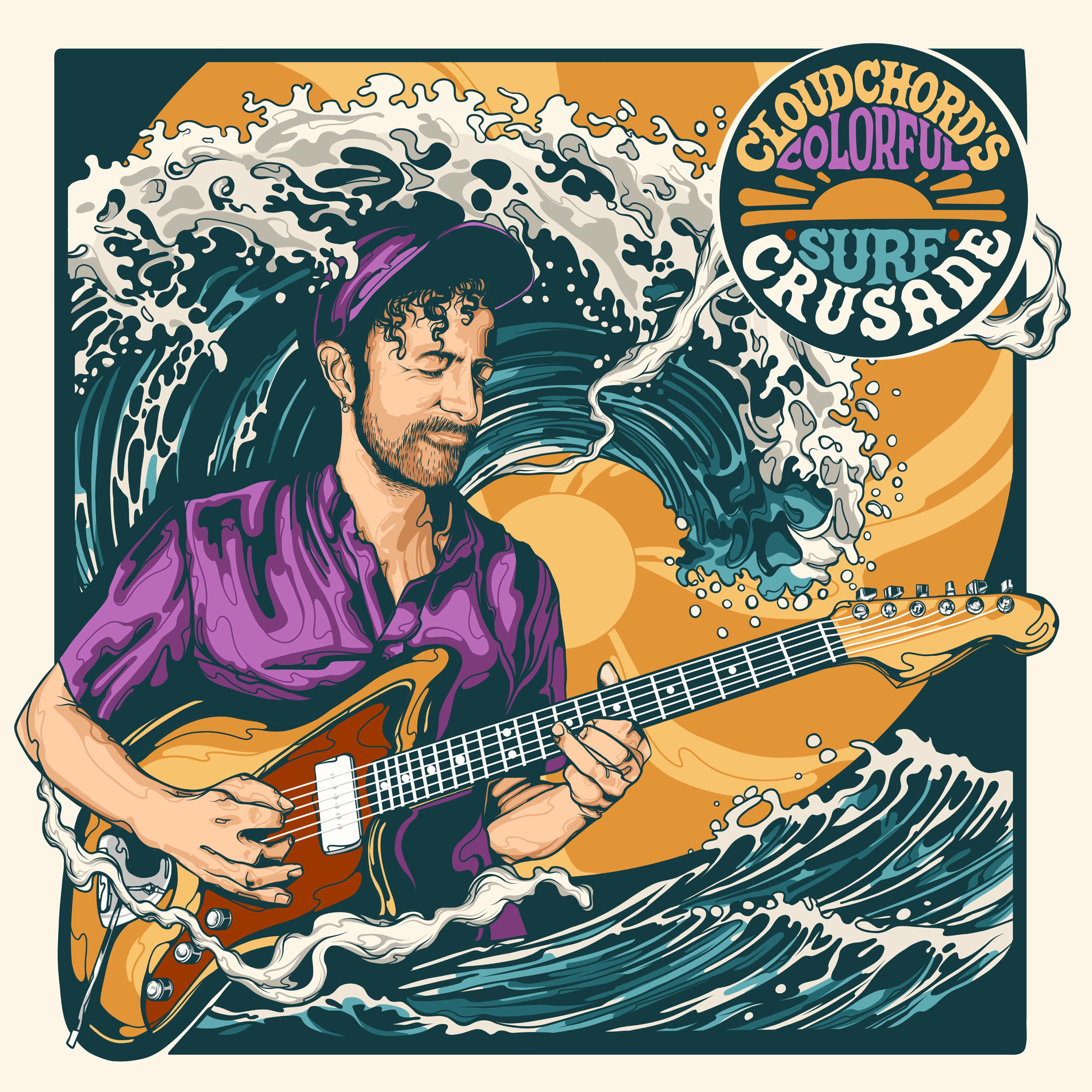 Album cover of Cloudchord's Colorful Surf Crusade
