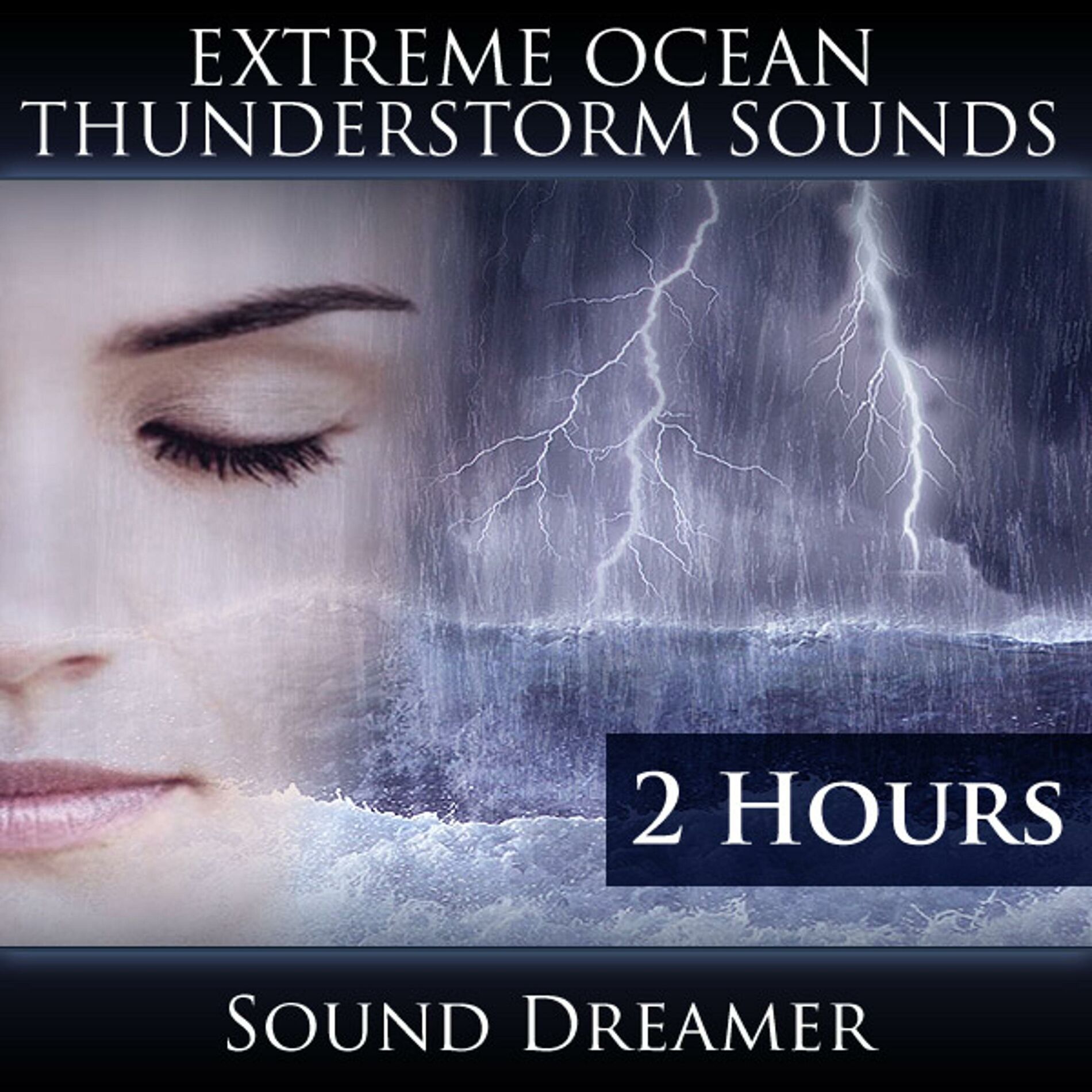 Album cover of Extreme Ocean Thunderstorm Sounds (2 Hours)