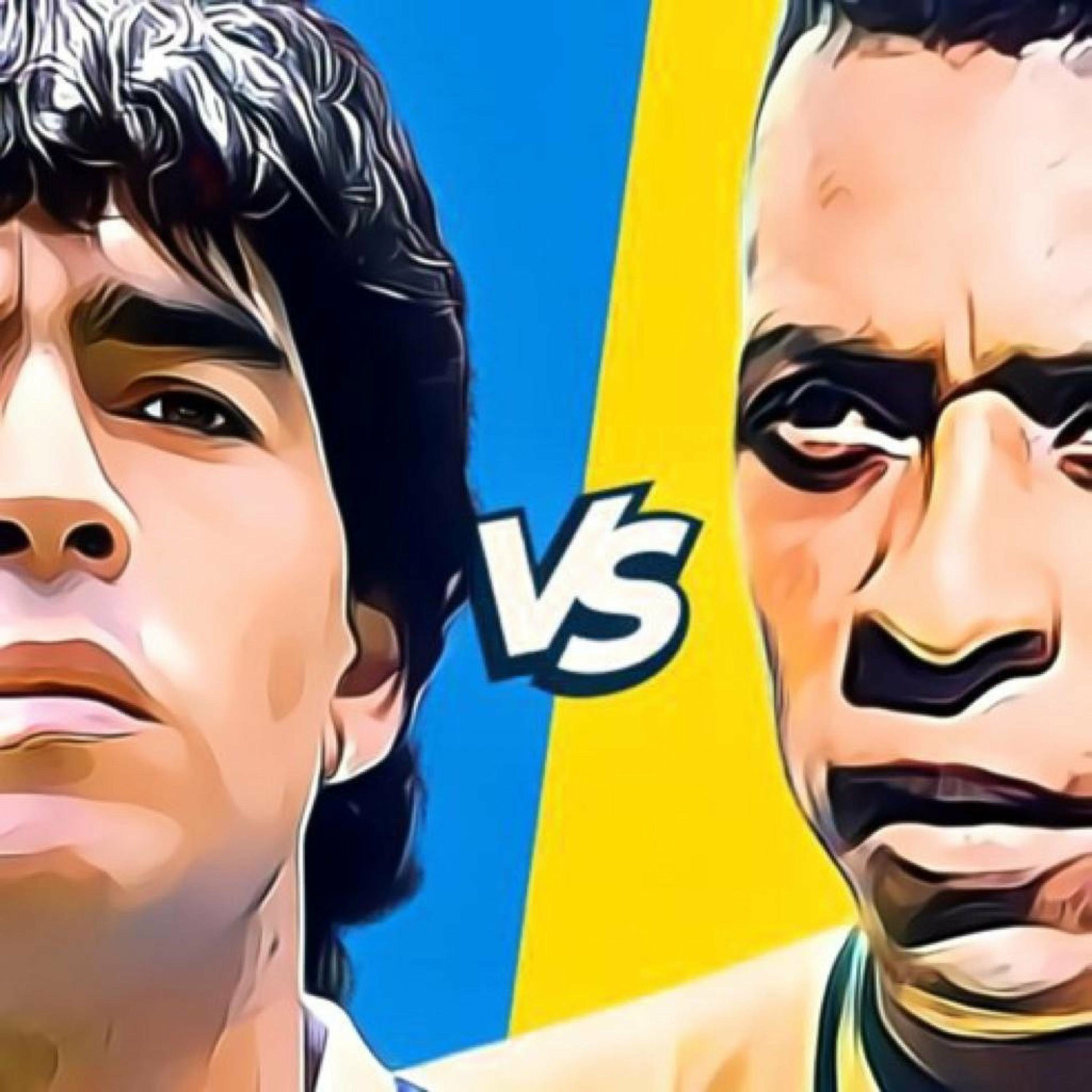 Album cover of Pelé vs Maradona (Batalha de Rap) (feat. FutParódias)
