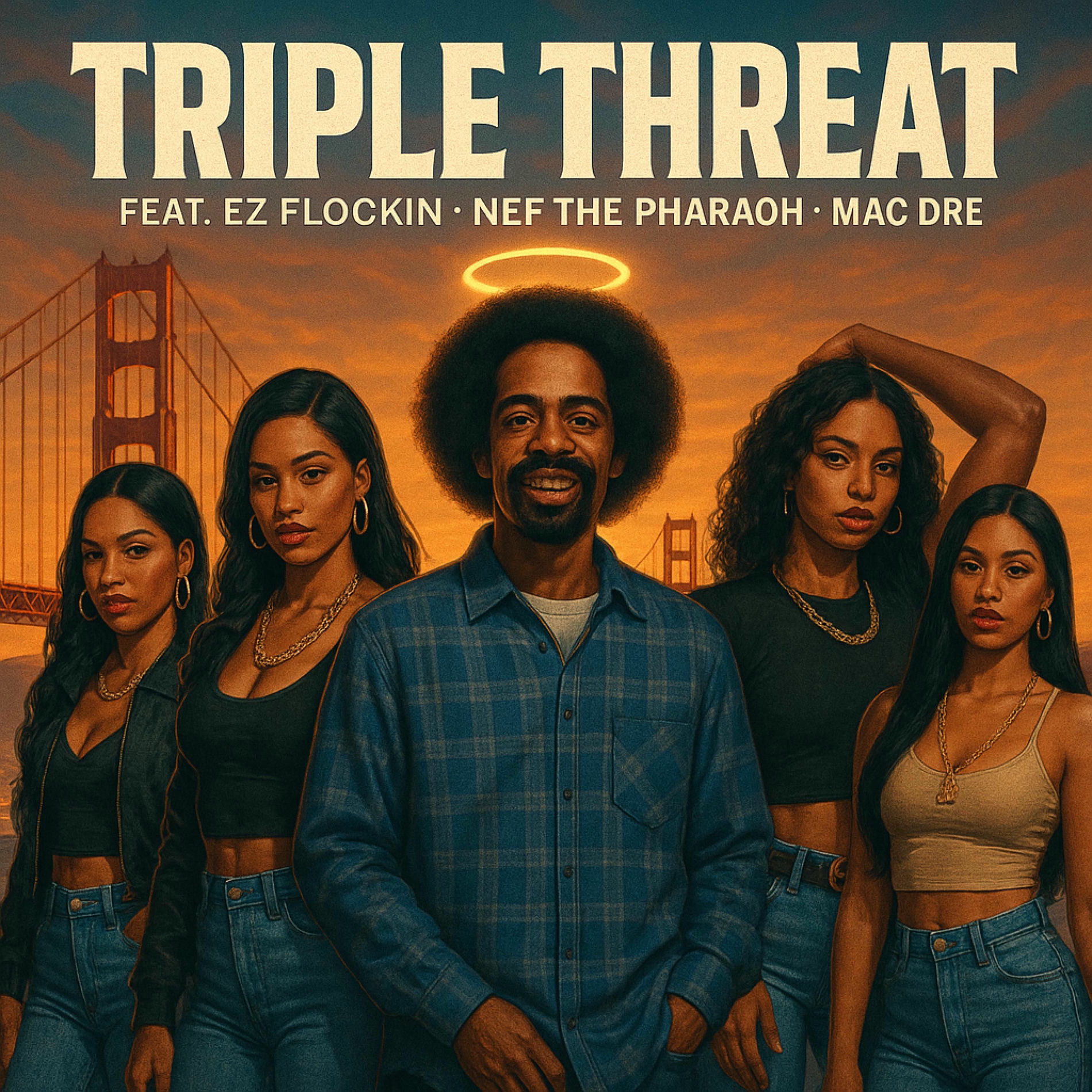 Album cover of Triple Threat (feat. Nef the Pharaoh & Mac Dre)