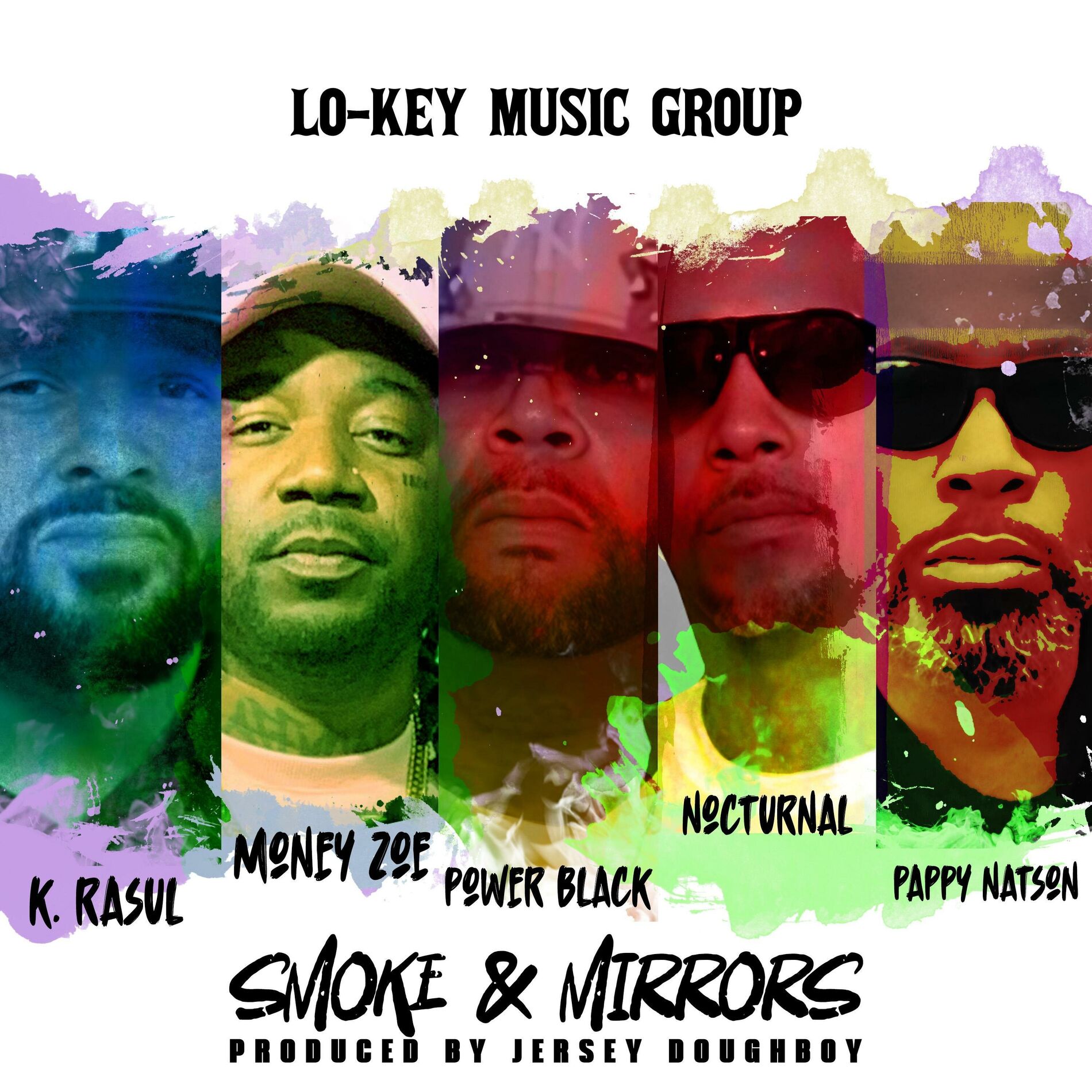 Album cover of Smoke & Mirrors (feat. K. Rasul, Money Zoe, Power Black, Nocturnal & Pappy Natson)
