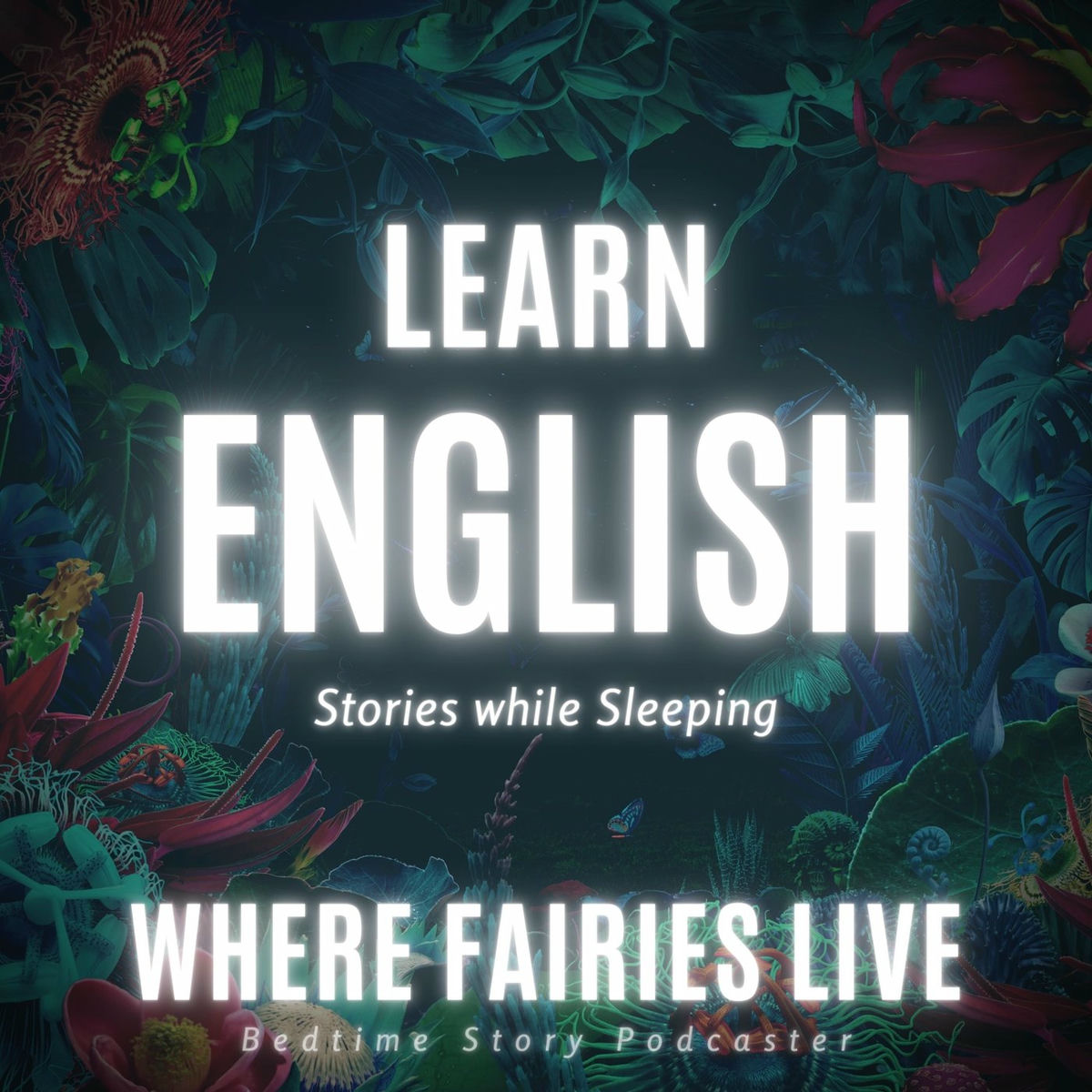 Album cover of Learn English Stories While Sleeping: Where Fairies Live