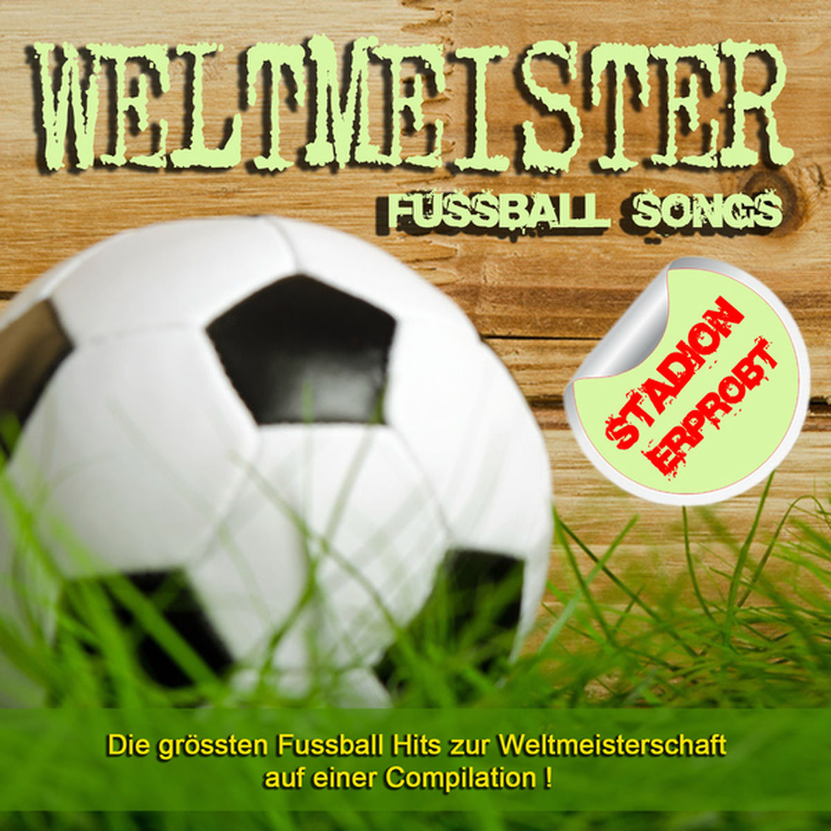 Album cover of Weltmeister Fussball Songs (Die grössten Stadion erprobten Fussball Hits zur Weltmeisterschaft)
