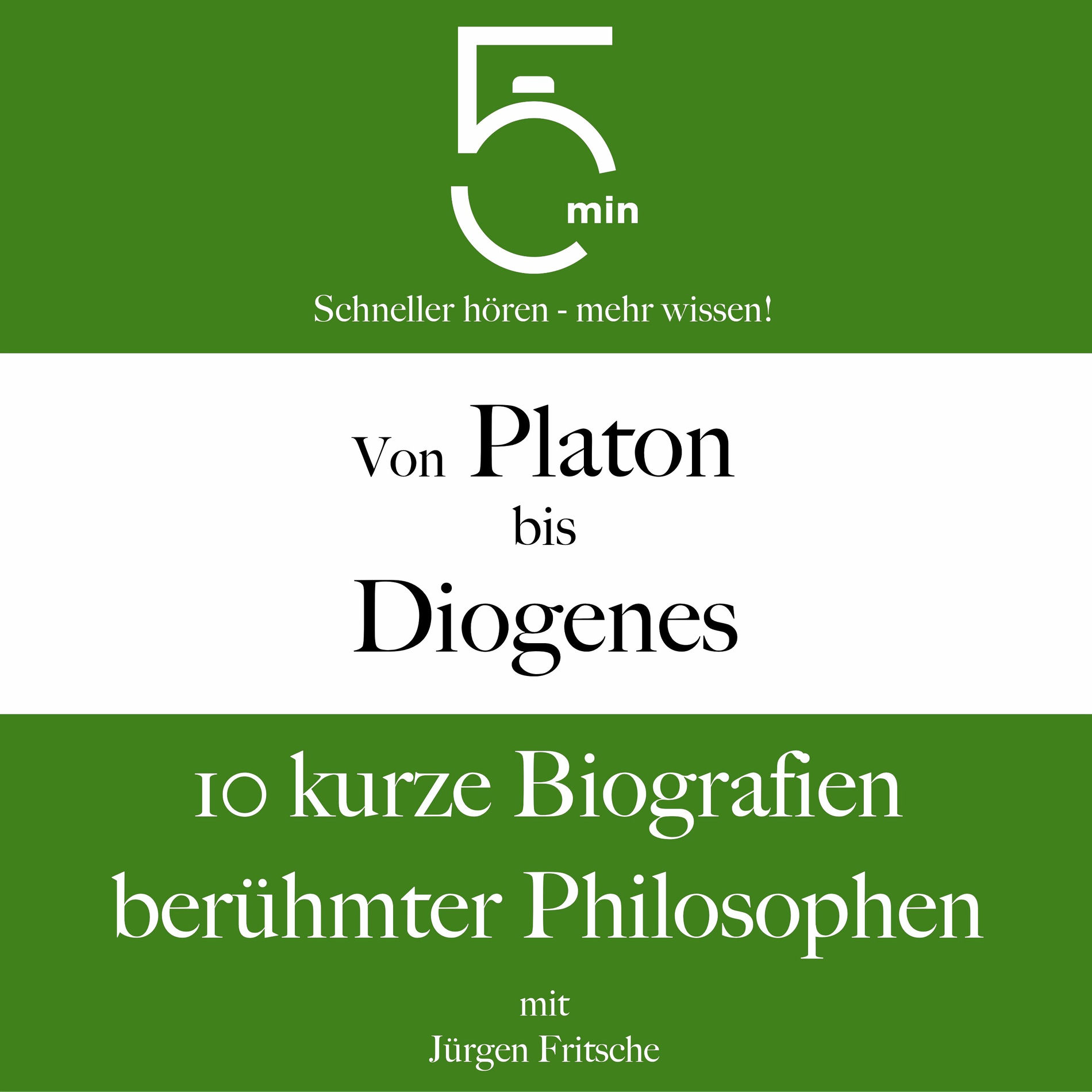 Album cover of Von Platon bis Diogenes (10 kurze Biografien berühmter Philosophen)