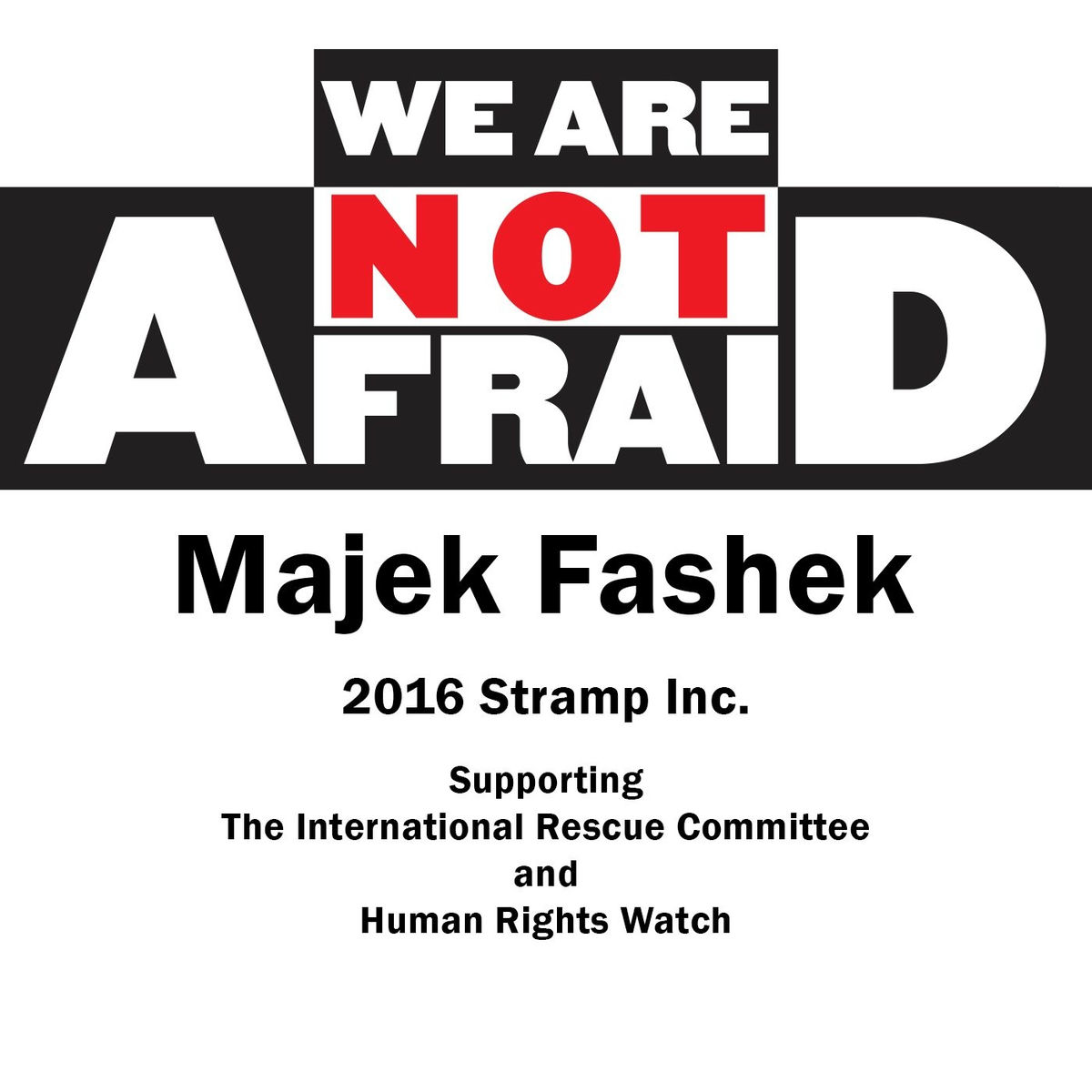 Album cover of We Are Not Afraid