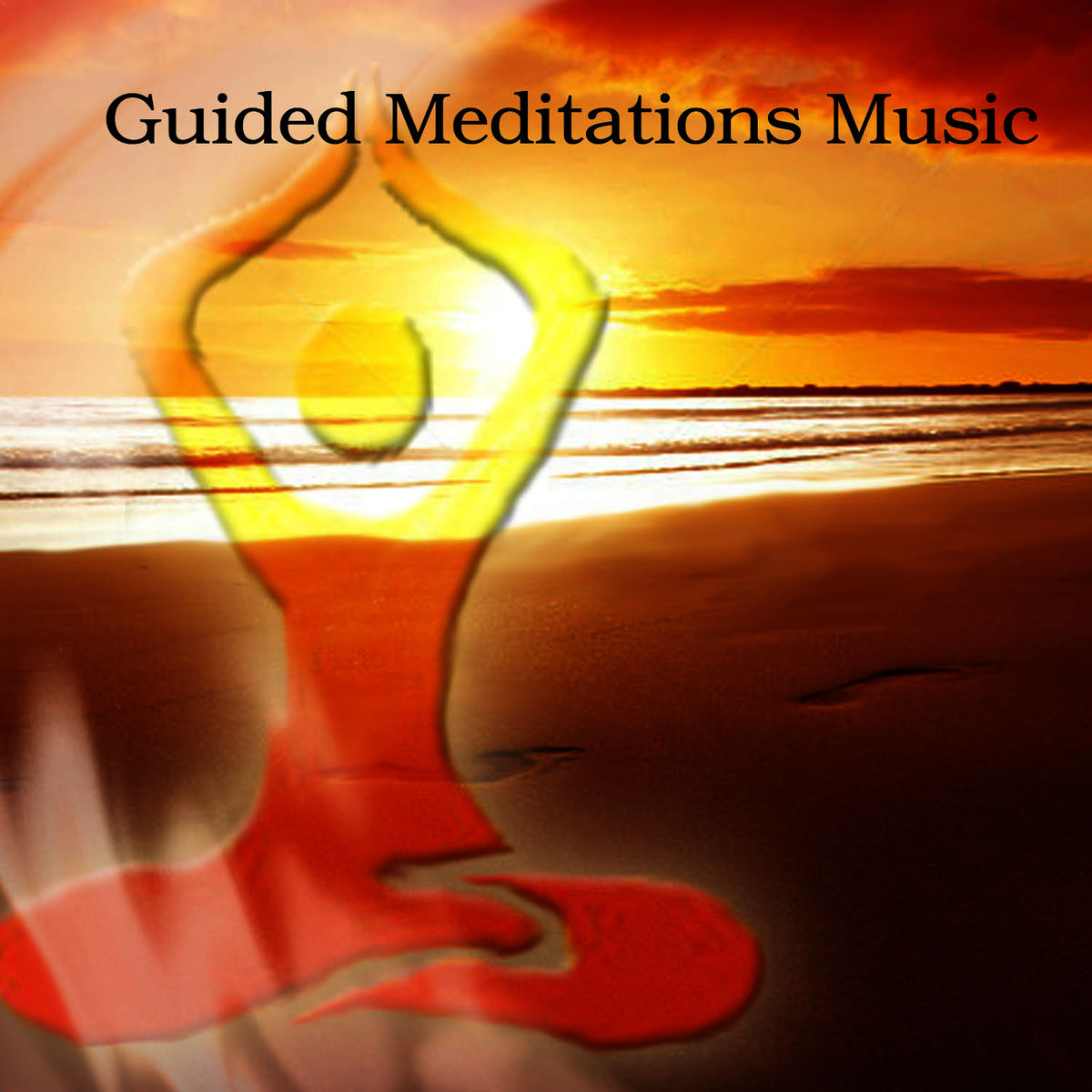 Album cover of Guided Meditations Music