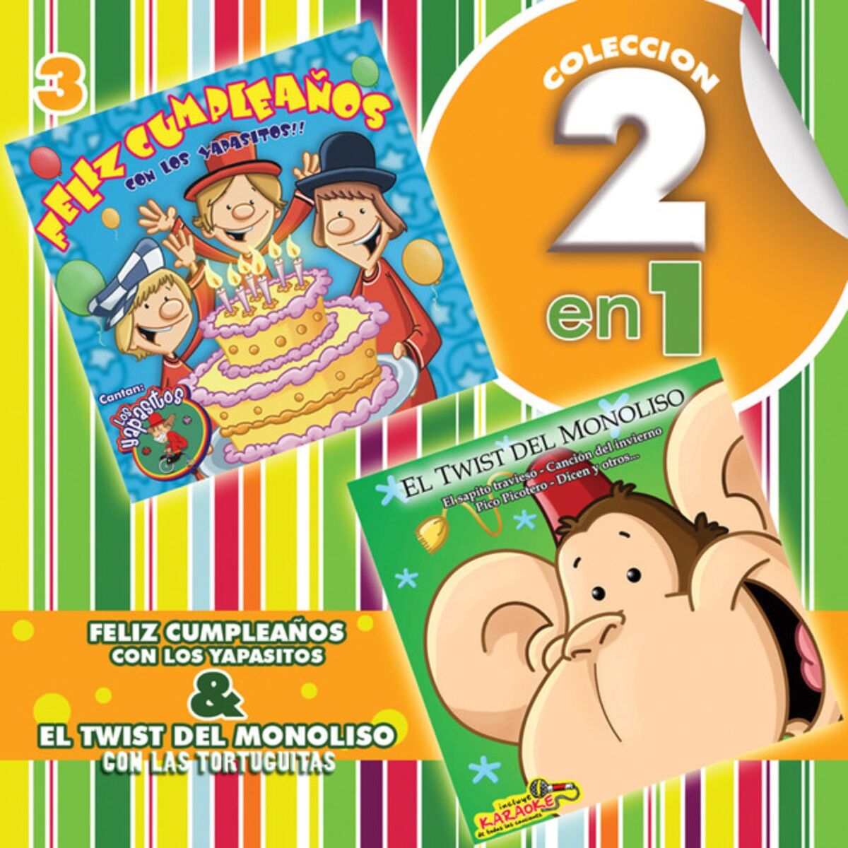 Album cover of Colección 2 en 1, Vol. 3 / Feliz Cumpleaños y el Twist del Mono Liso
