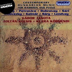 Cover of Bozay / Dubrovay / Vidovszky: Contemporary Hungarian Music for Bassoon and Piano